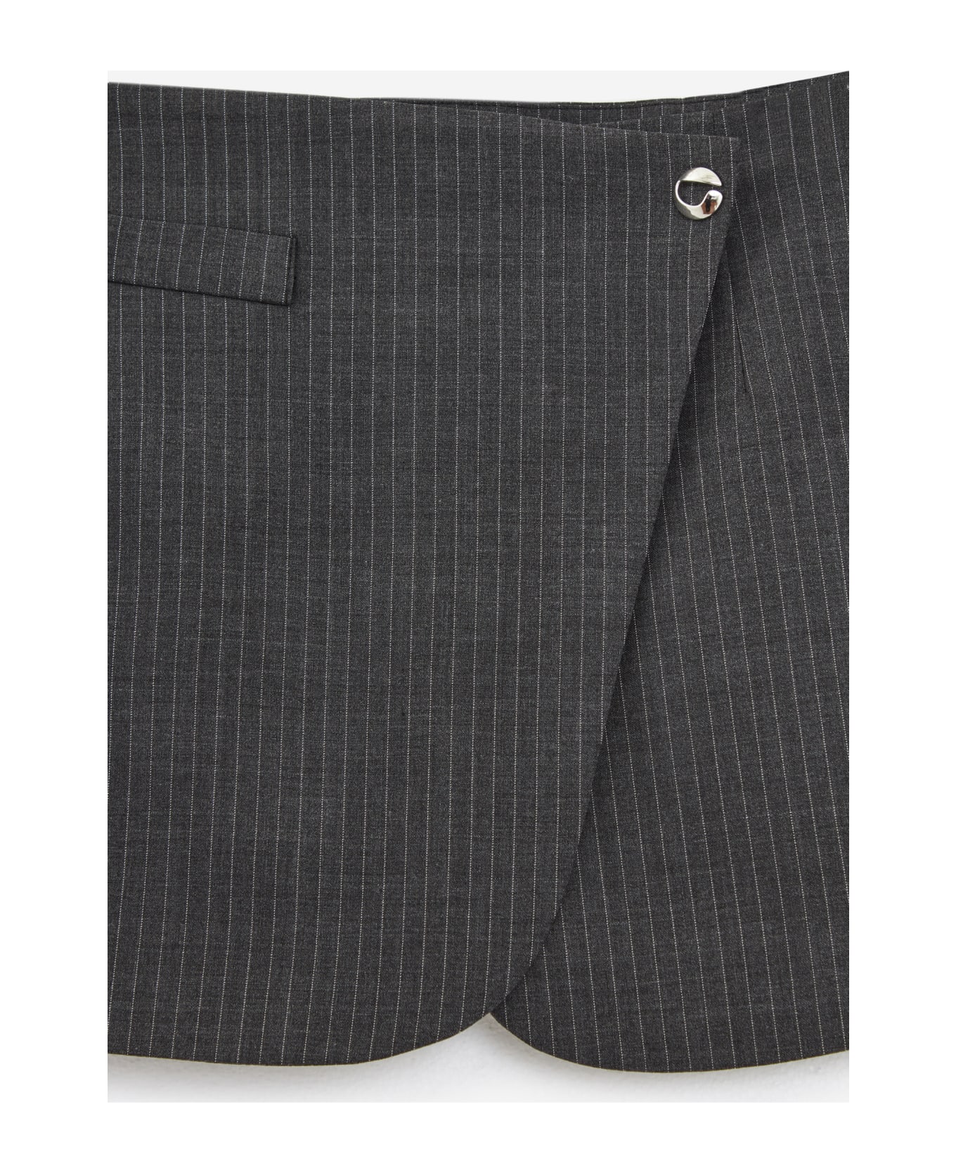 Coperni Tailored Mini Skirt - grey