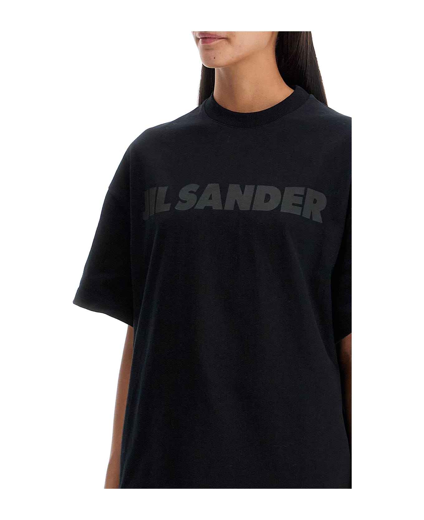 Jil Sander Logo Print T-shirt - BLACK