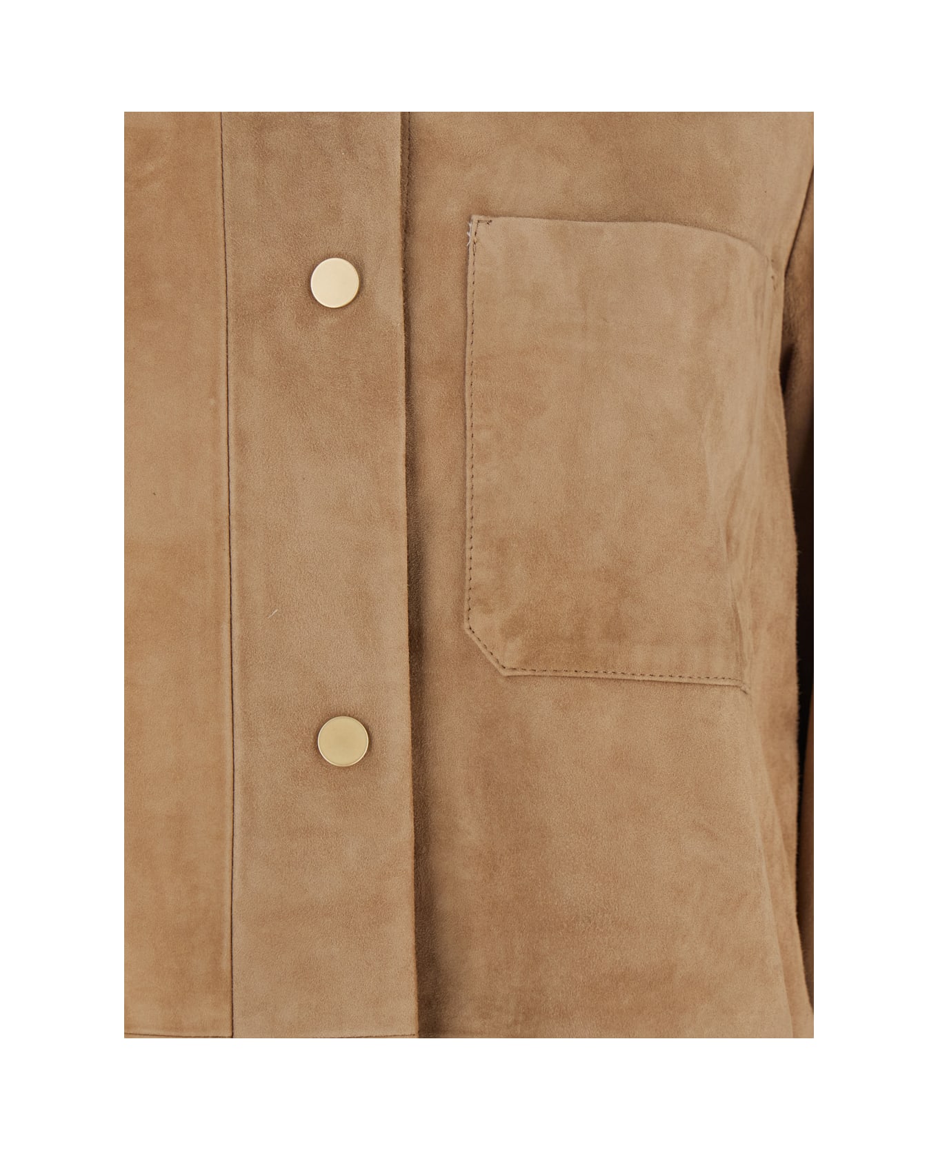 
S Max Mara 
fresia
 Beige Jacket With Classic Collar In Suede Woman - Beige