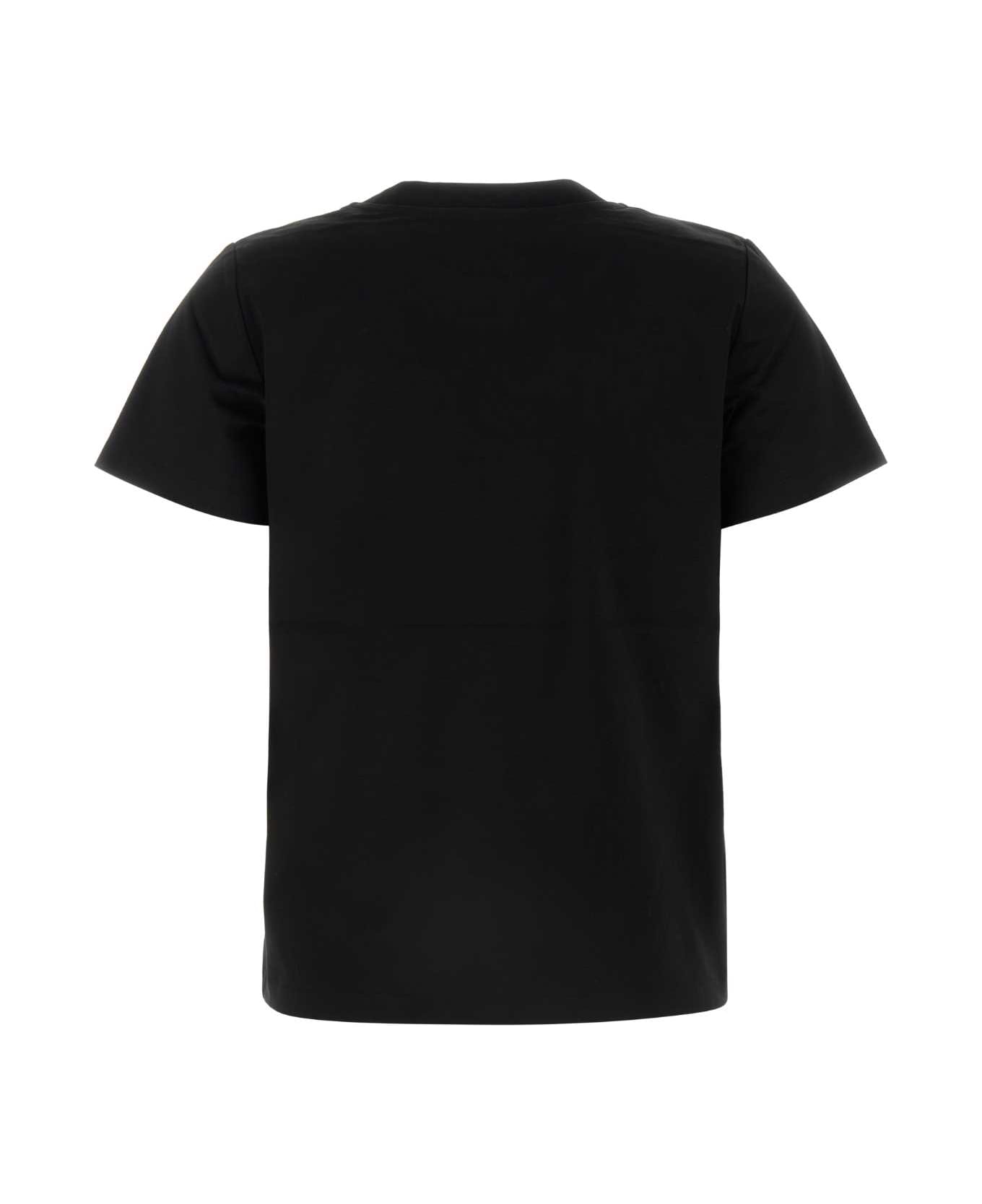 TATRAS Black Cotton T-shirt - BLACK