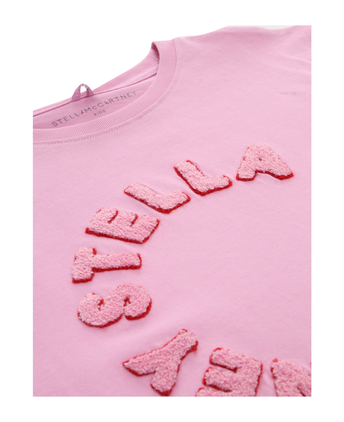 Stella McCartney Kids Pink T-shirt With Logo - PINK Tシャツ＆ポロシャツ