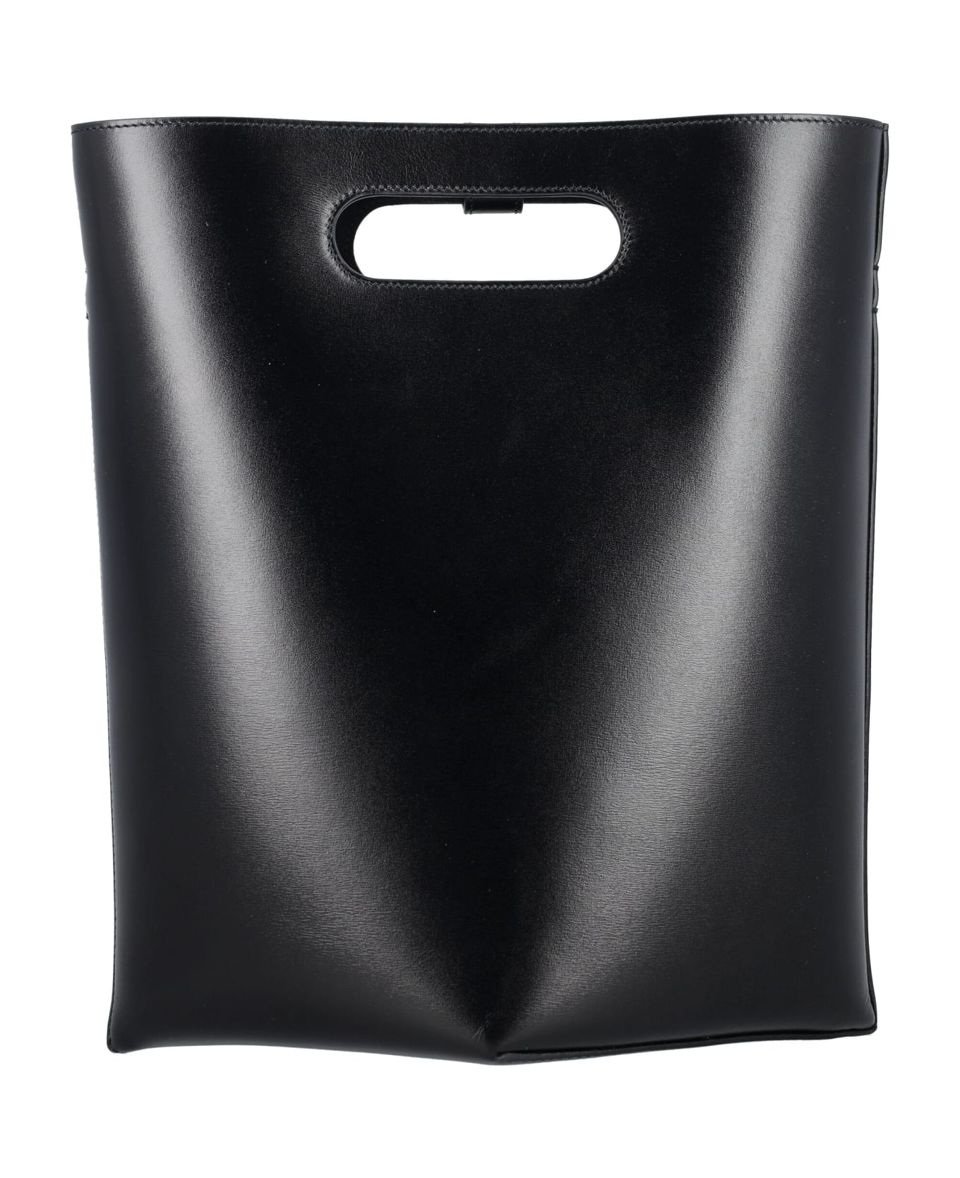Alaia Folded Tote Bag - BLACK