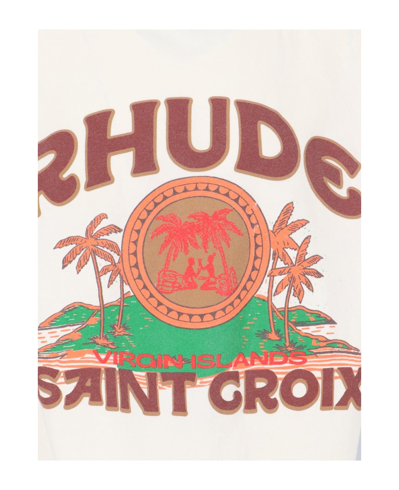 Rhude 'saint Groix' T-shirt - Bianco sporco