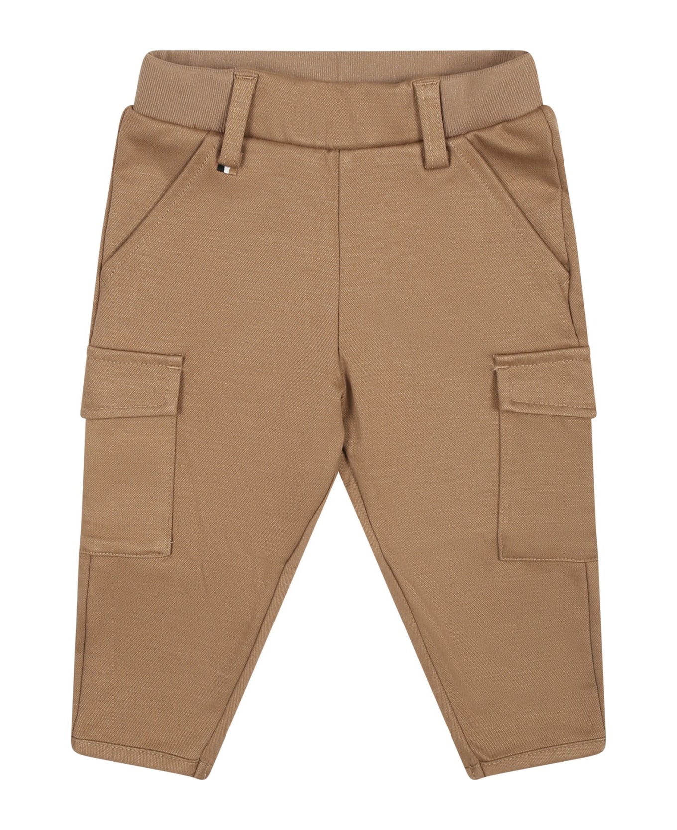 Hugo Boss Beige Cargo Trousers For Baby Boy - Beige