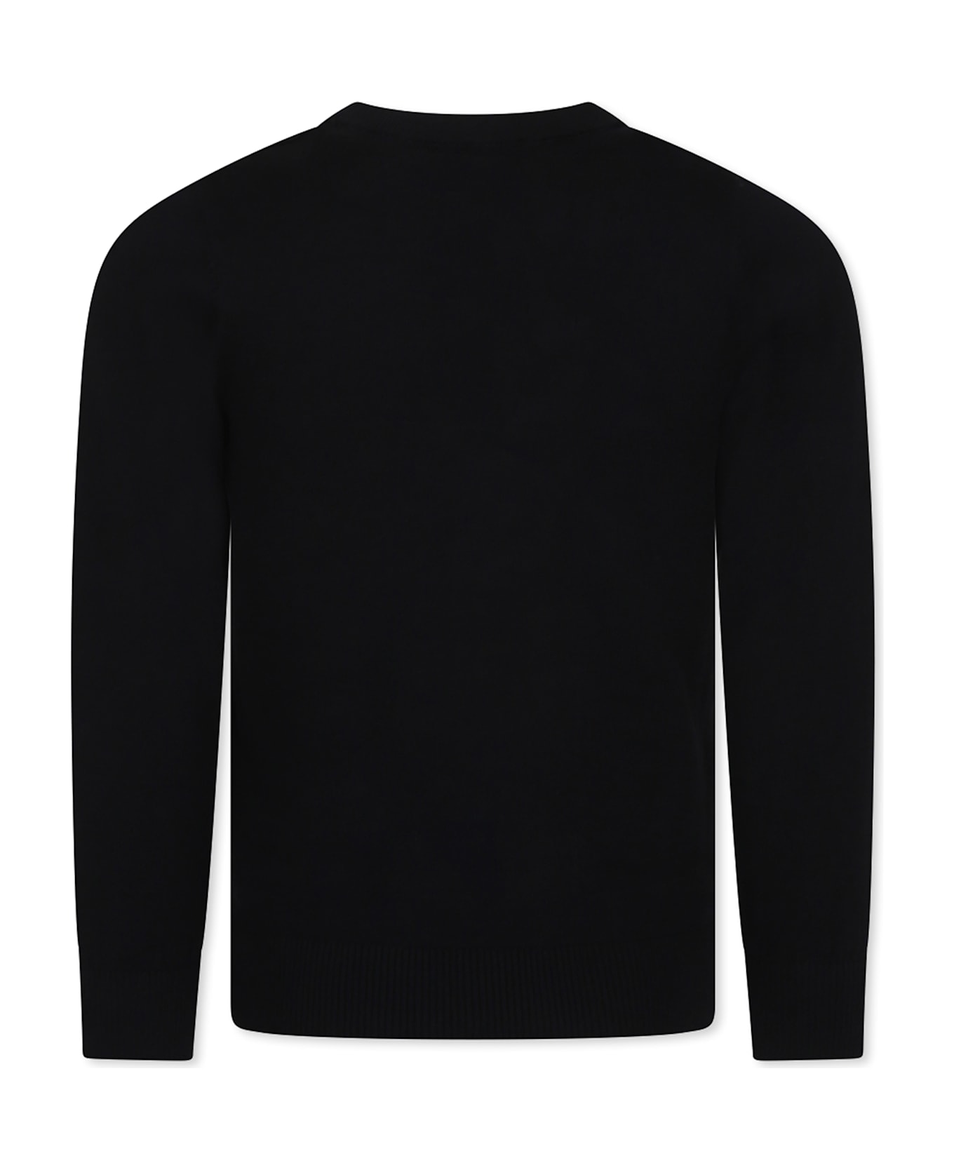 Diesel Black Sweater For Boy With Logo - Black