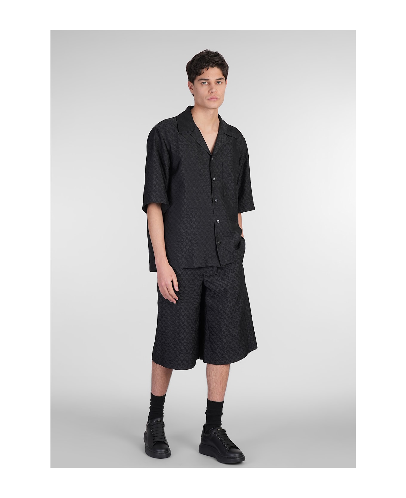 Alexander McQueen Black Viscose Blend Shirt - black