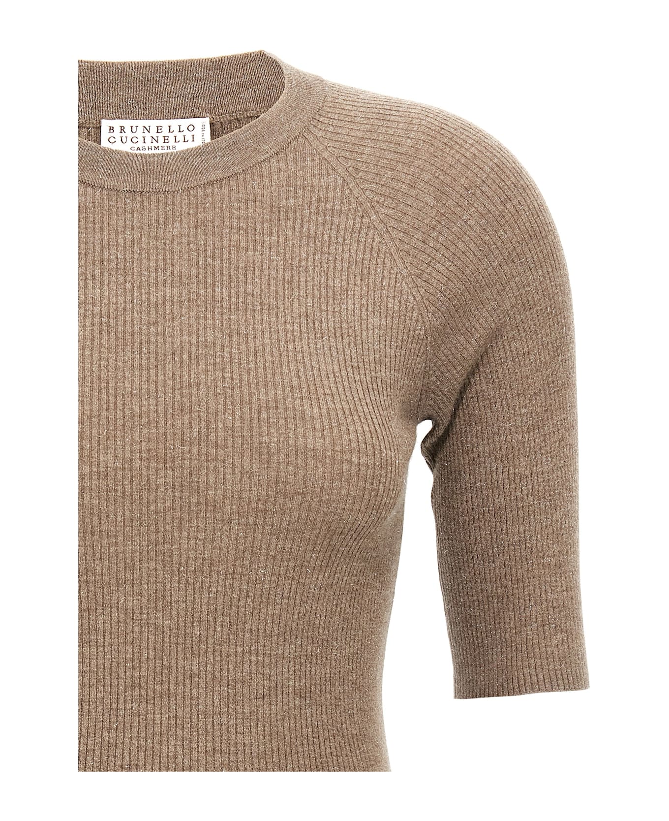 Brunello Cucinelli 
sparkling
 T-shirt - Brown
