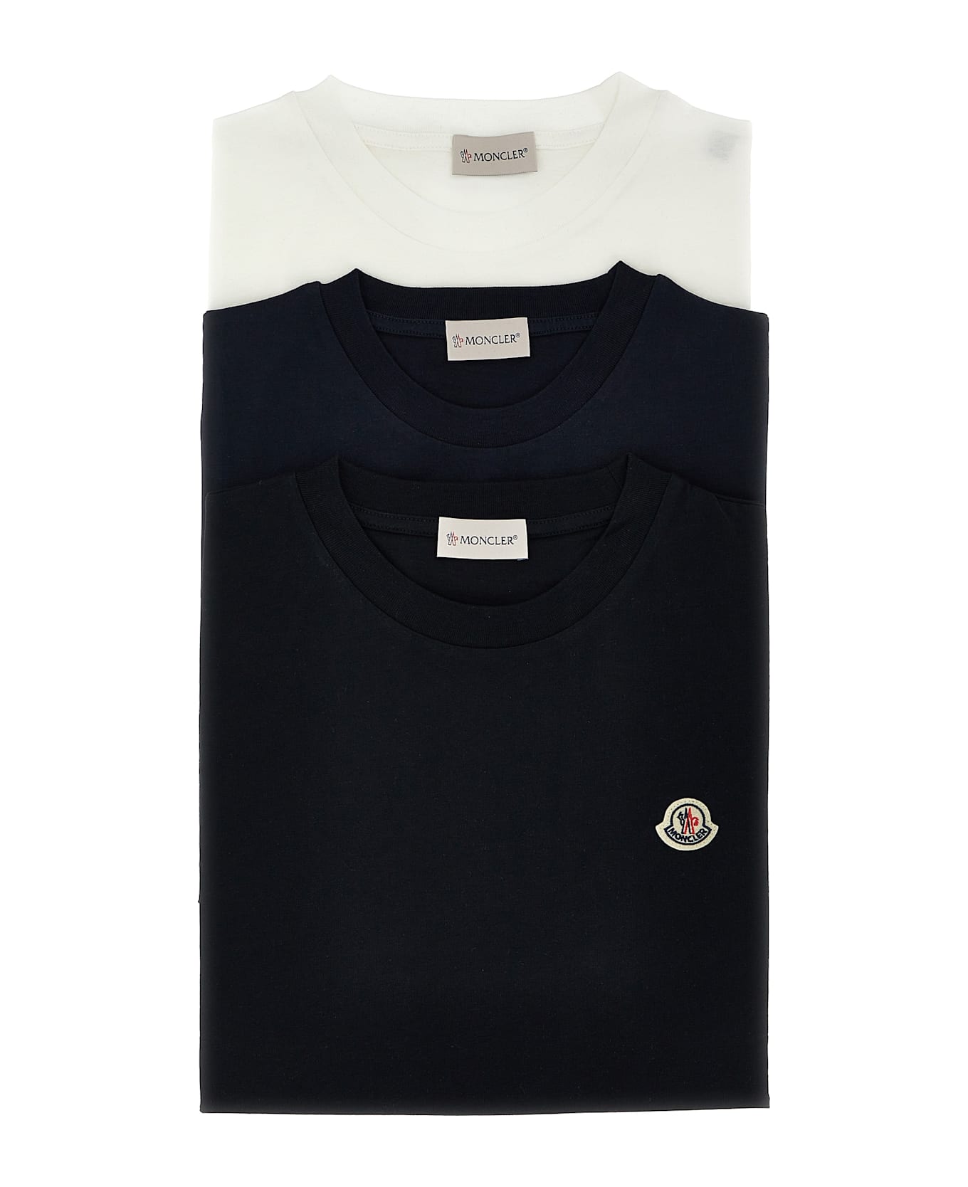 Moncler 3 Pack T-shirts - Multicolor