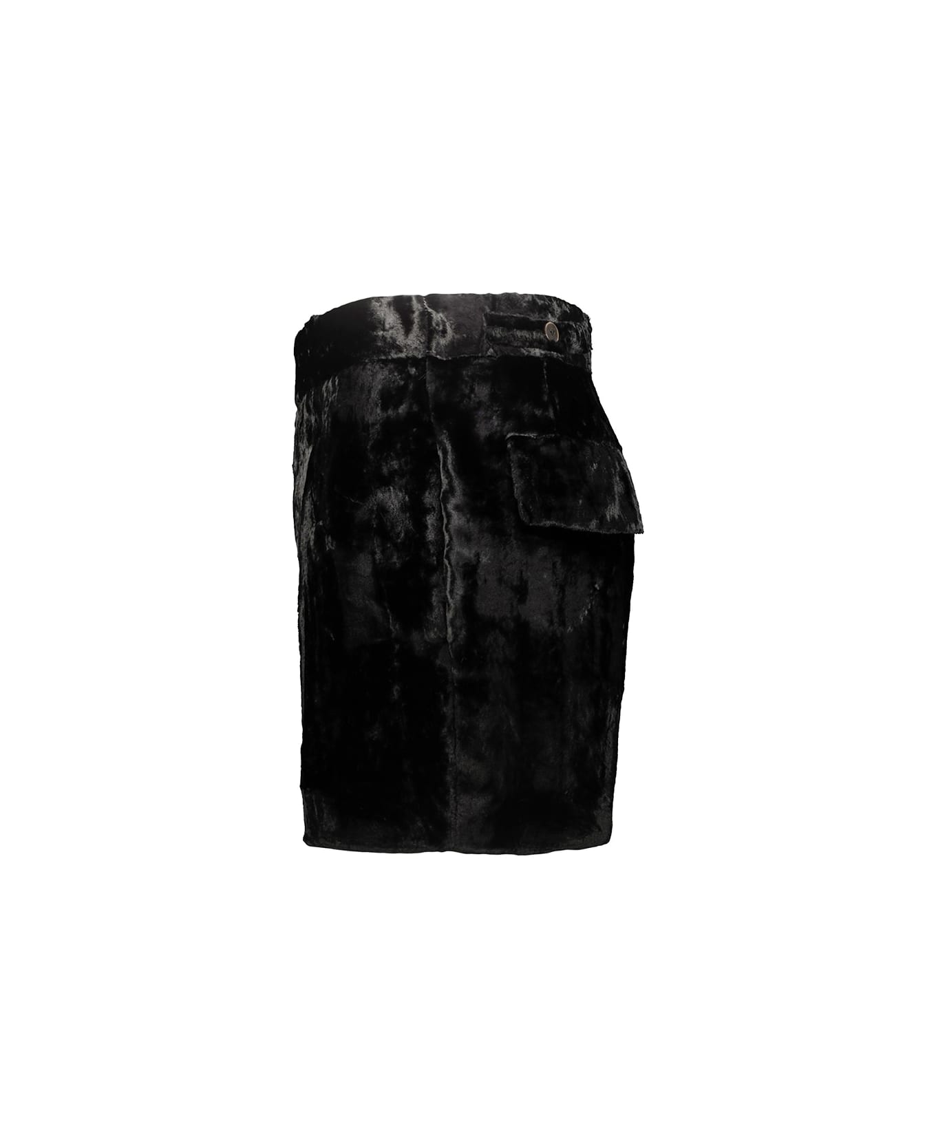 Sapio N°7c Velvet Shorts - Blk