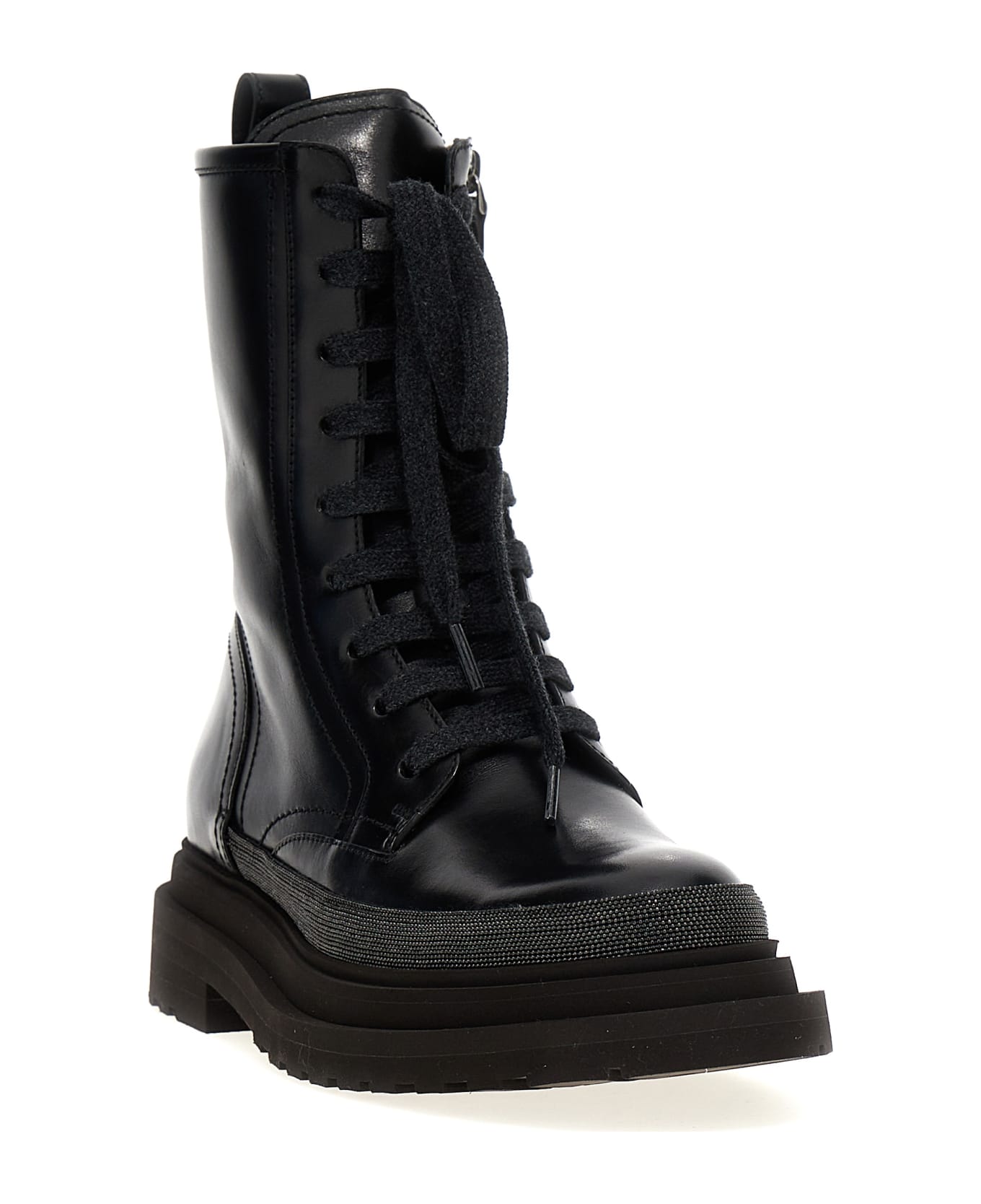 Brunello Cucinelli 'monile' Ankle Boots - Black  