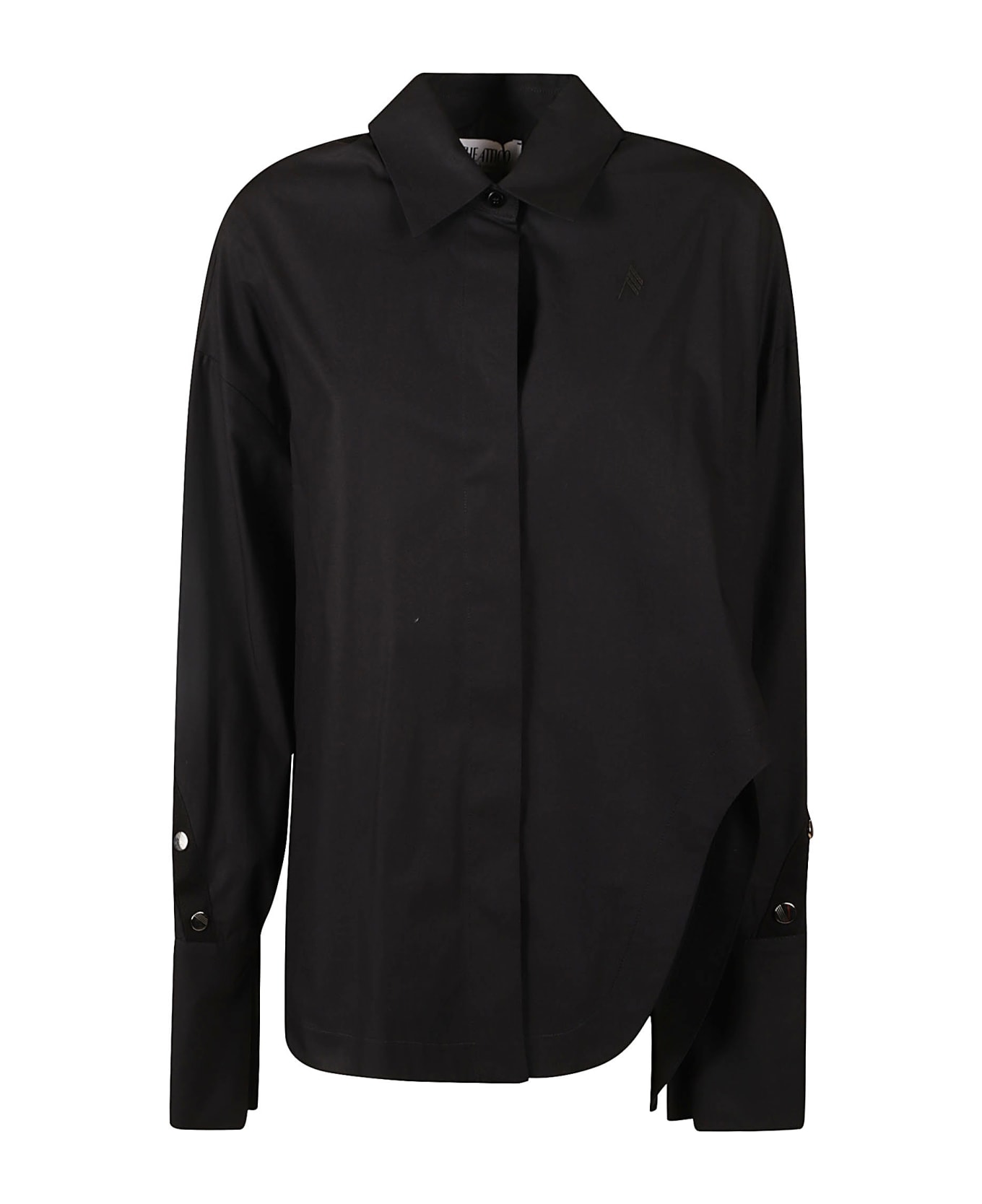 The Attico Studded Oversize Shirt - Black