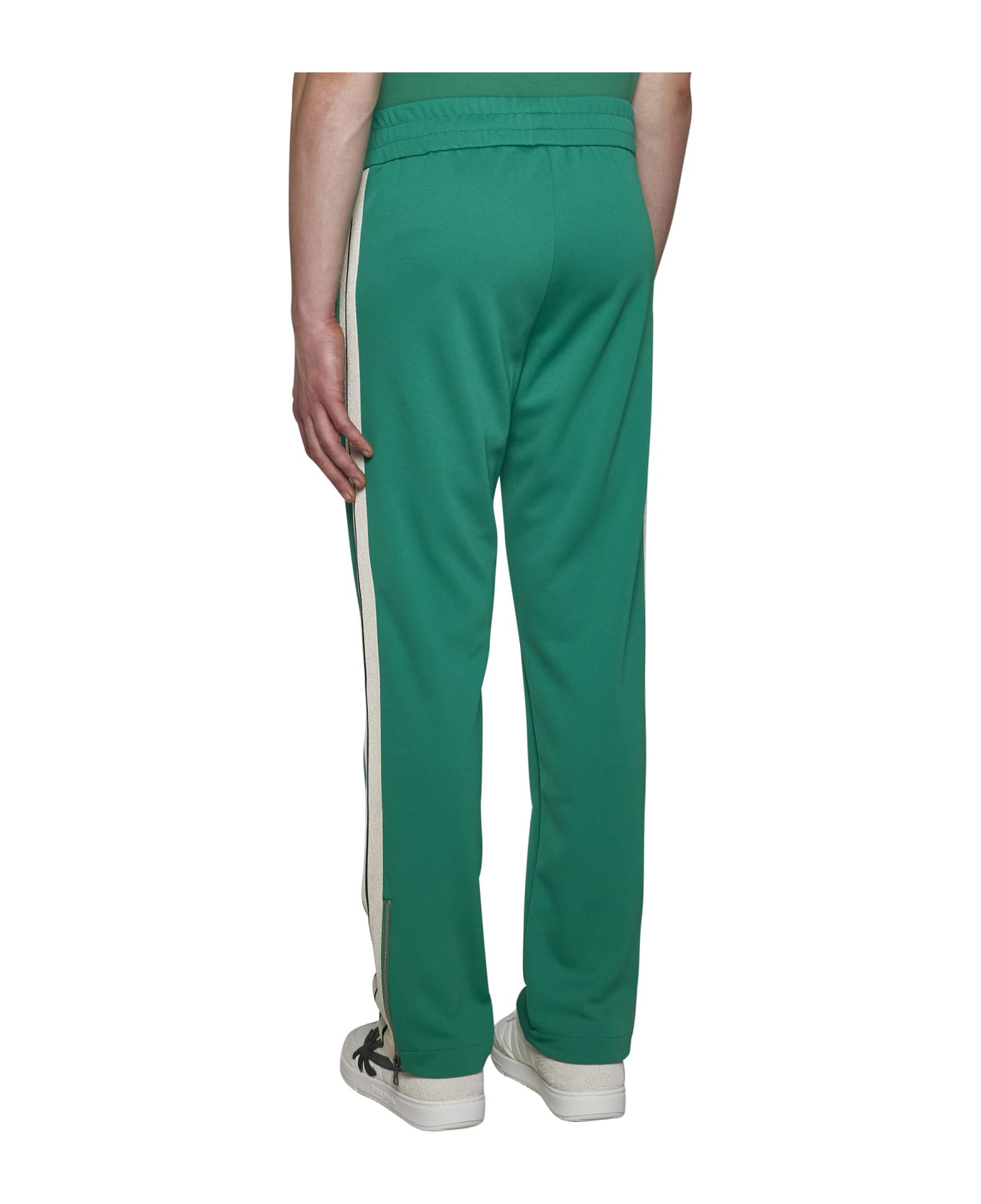 Palm Angels Classic Logo Track Pants - Green off white