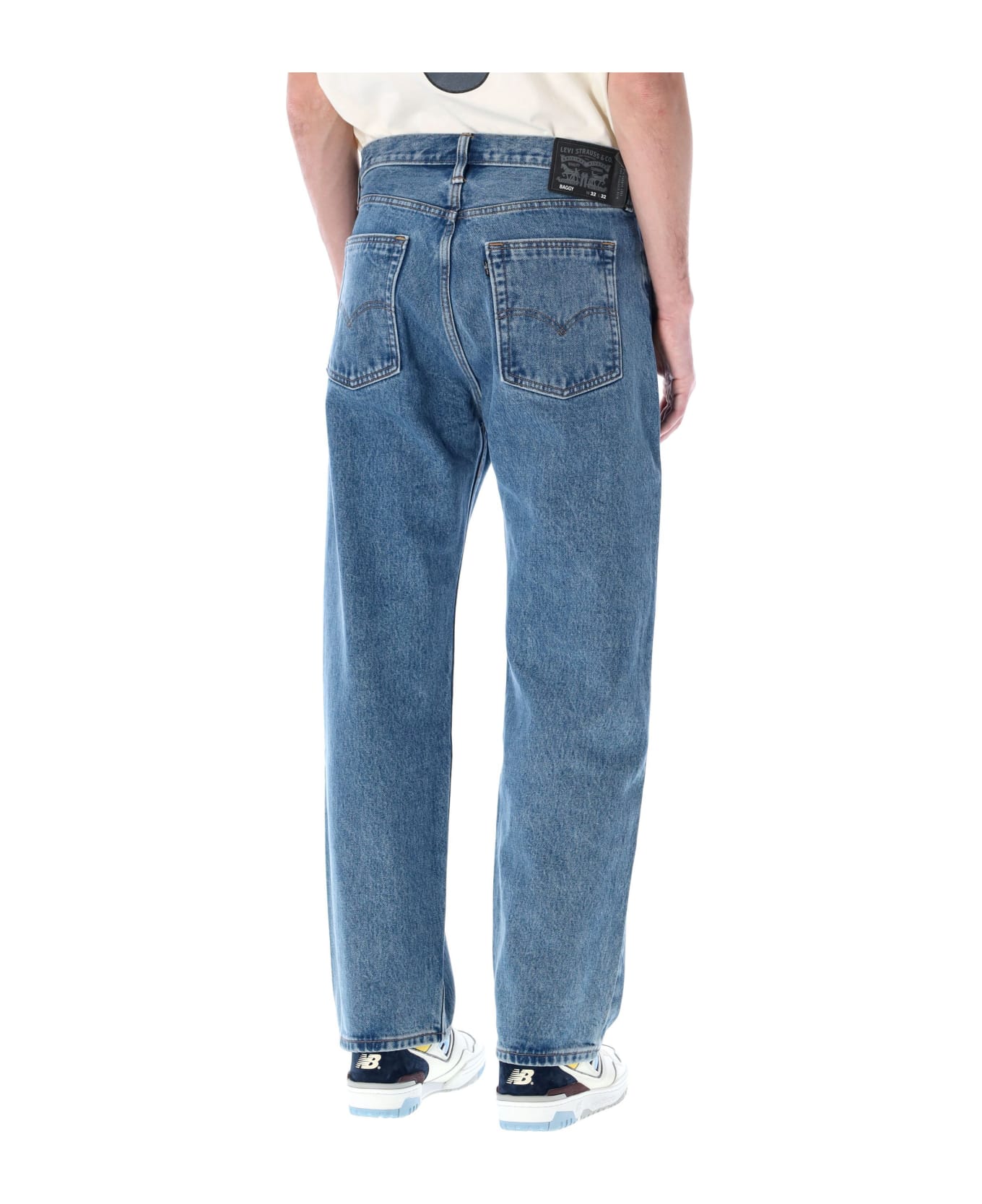Levi's Cotton Baggy Five Pocket Jeans - MED BLUE