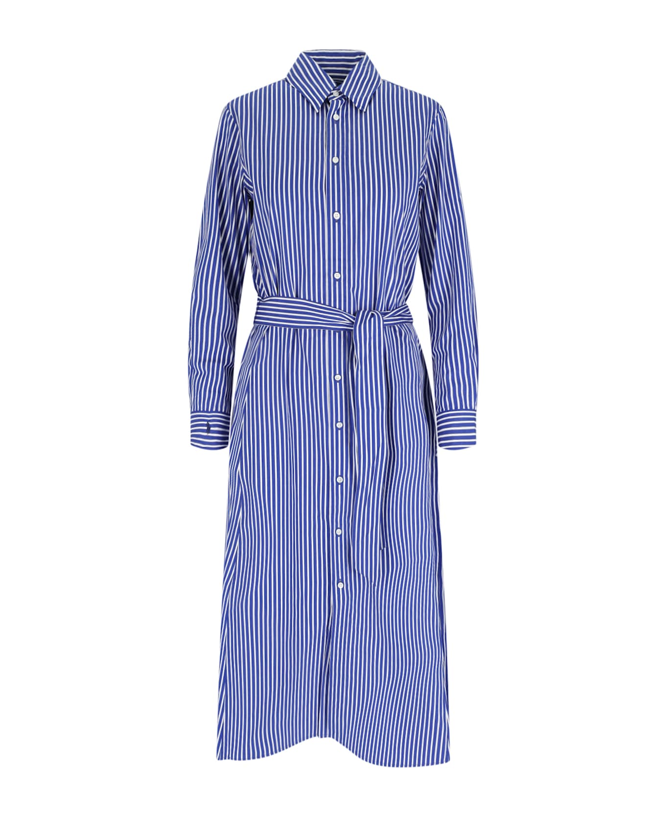 Polo Ralph Lauren Chemisier Midi Dress - Blue