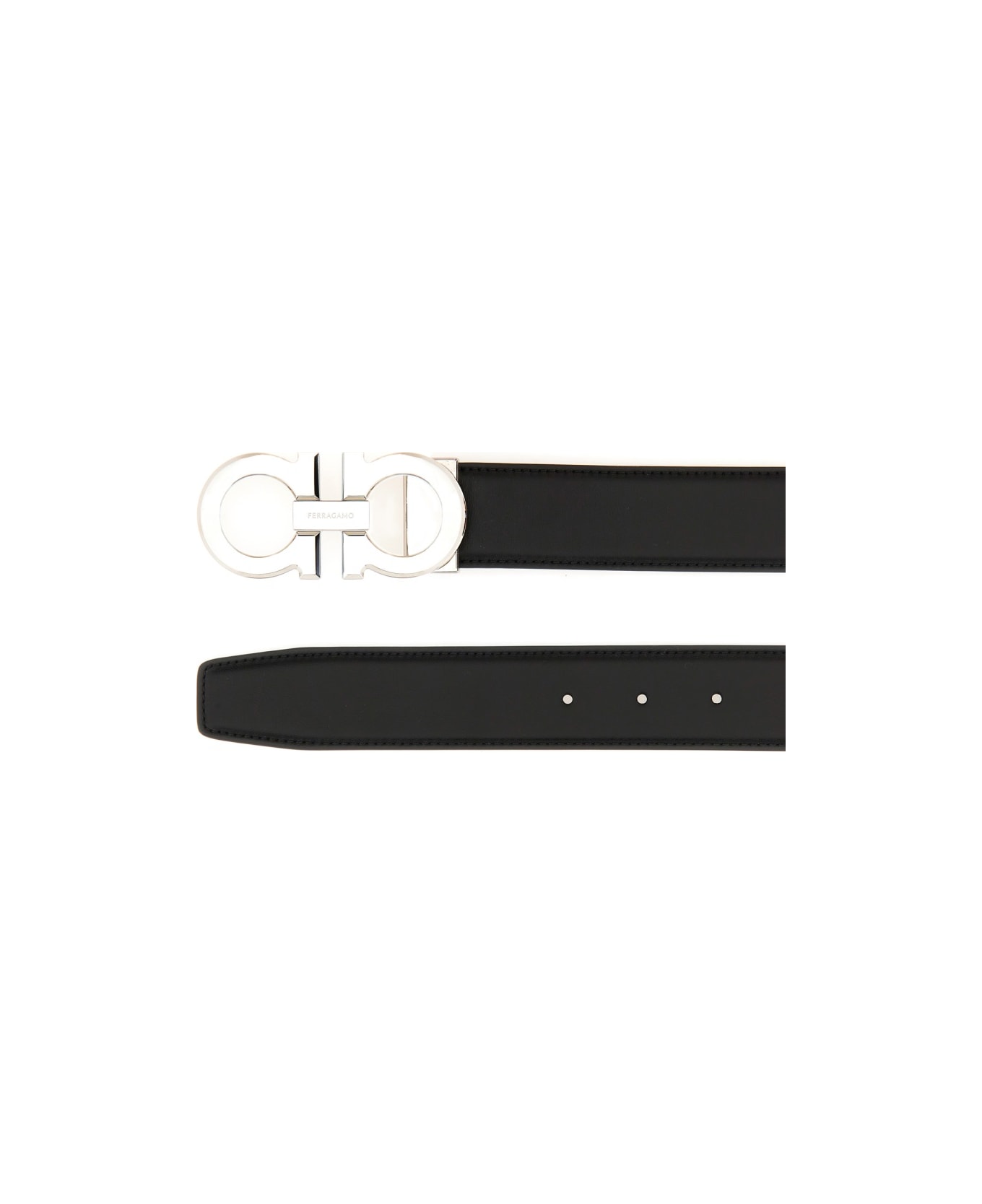 Ferragamo Cintura In Pelle - BLACK