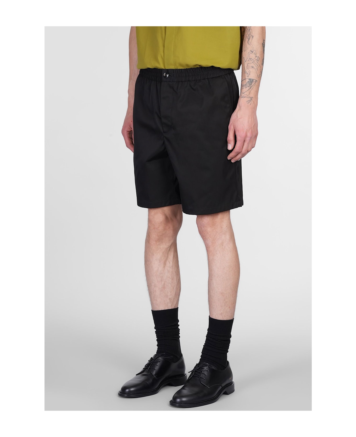 Ami Alexandre Mattiussi Shorts In Black Polyamide - black