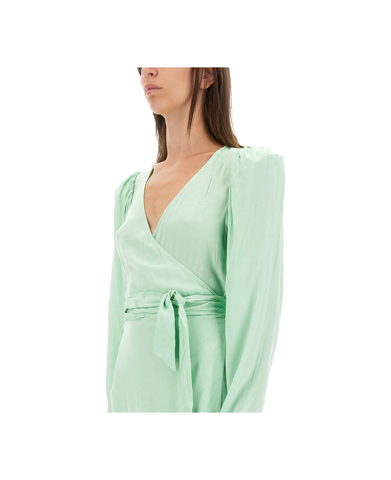 Rotate by Birger Christensen Midi Dress - GREEN