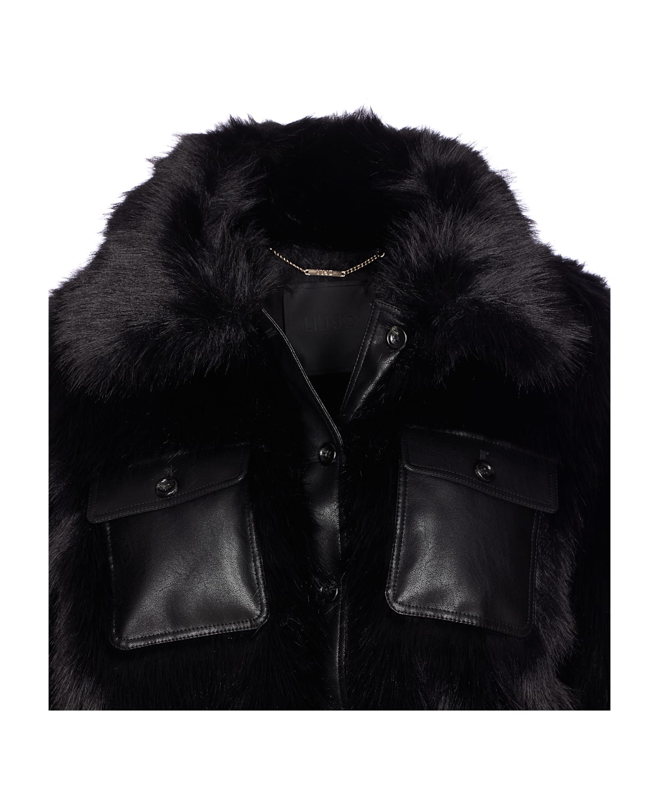 Liu-Jo Faux Fur Jacket - Black