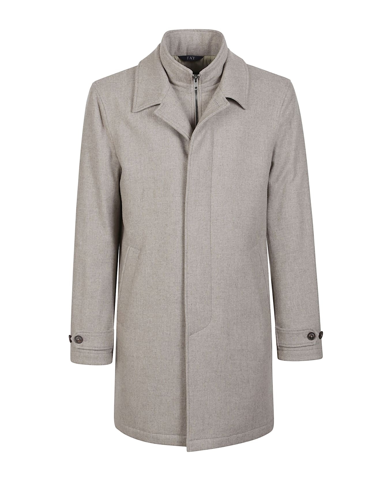 Fay Easy Morning Double Front Peacoat - Talpa