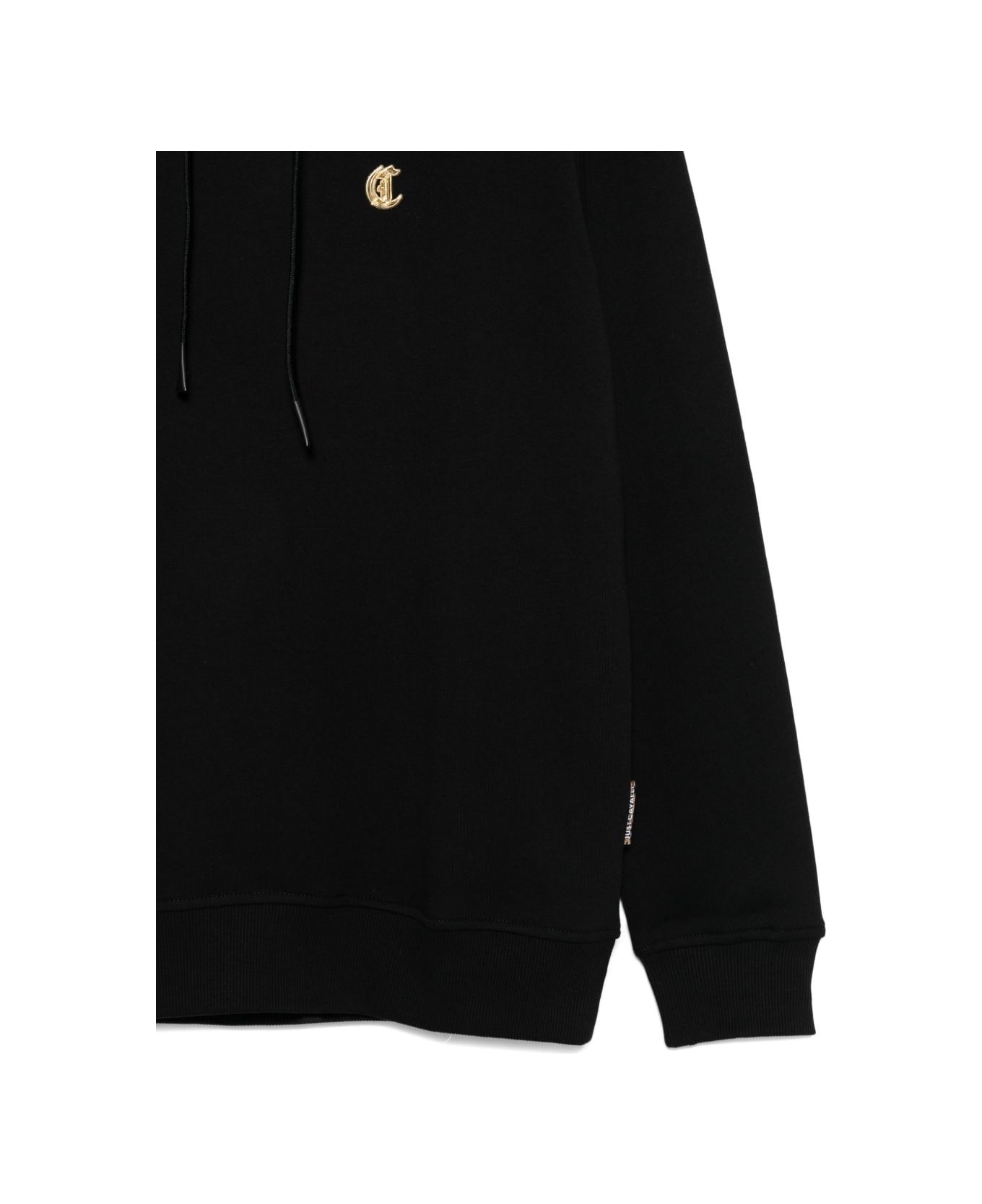 Just Cavalli Cotton Hoodie - Black
