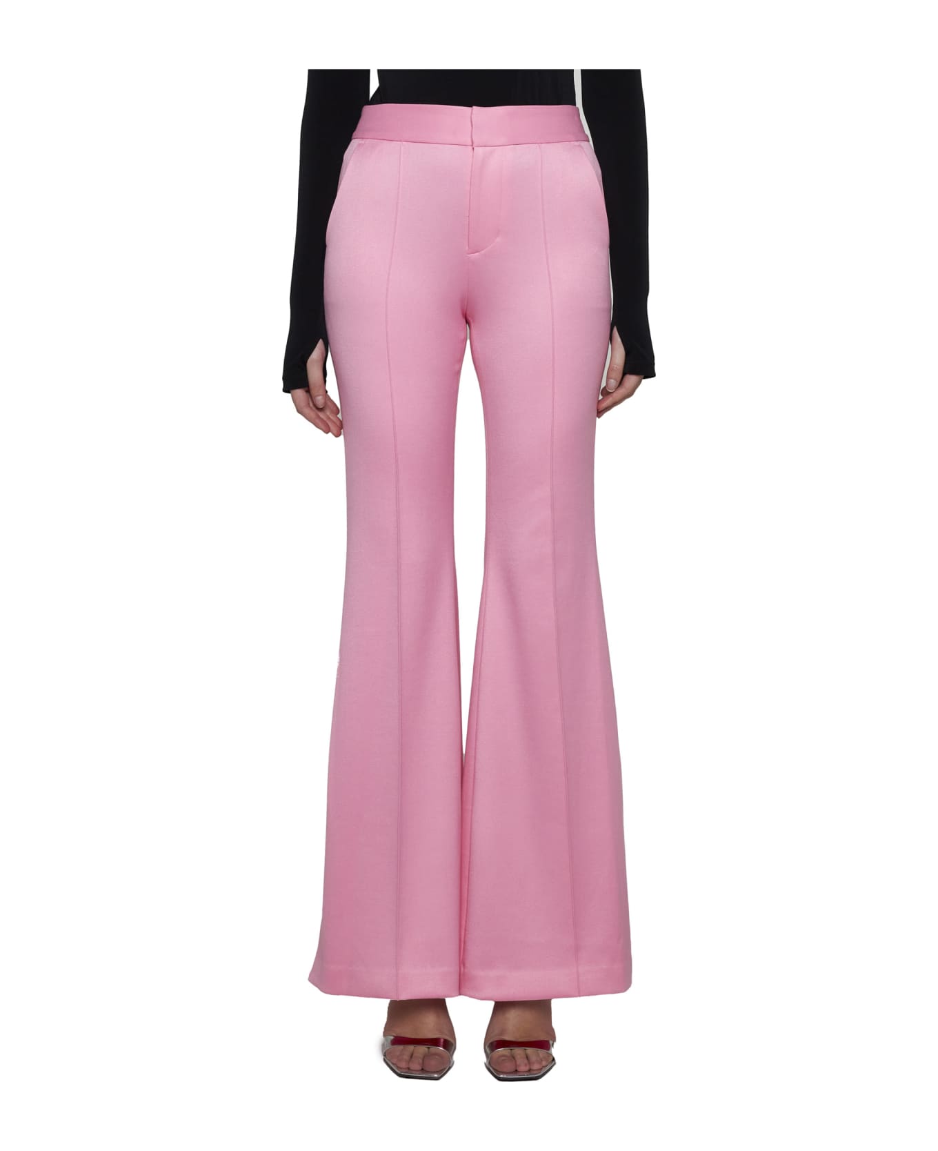 ABOUT YOU Pullover 'Joaline' nero Pants - Cherry blossom