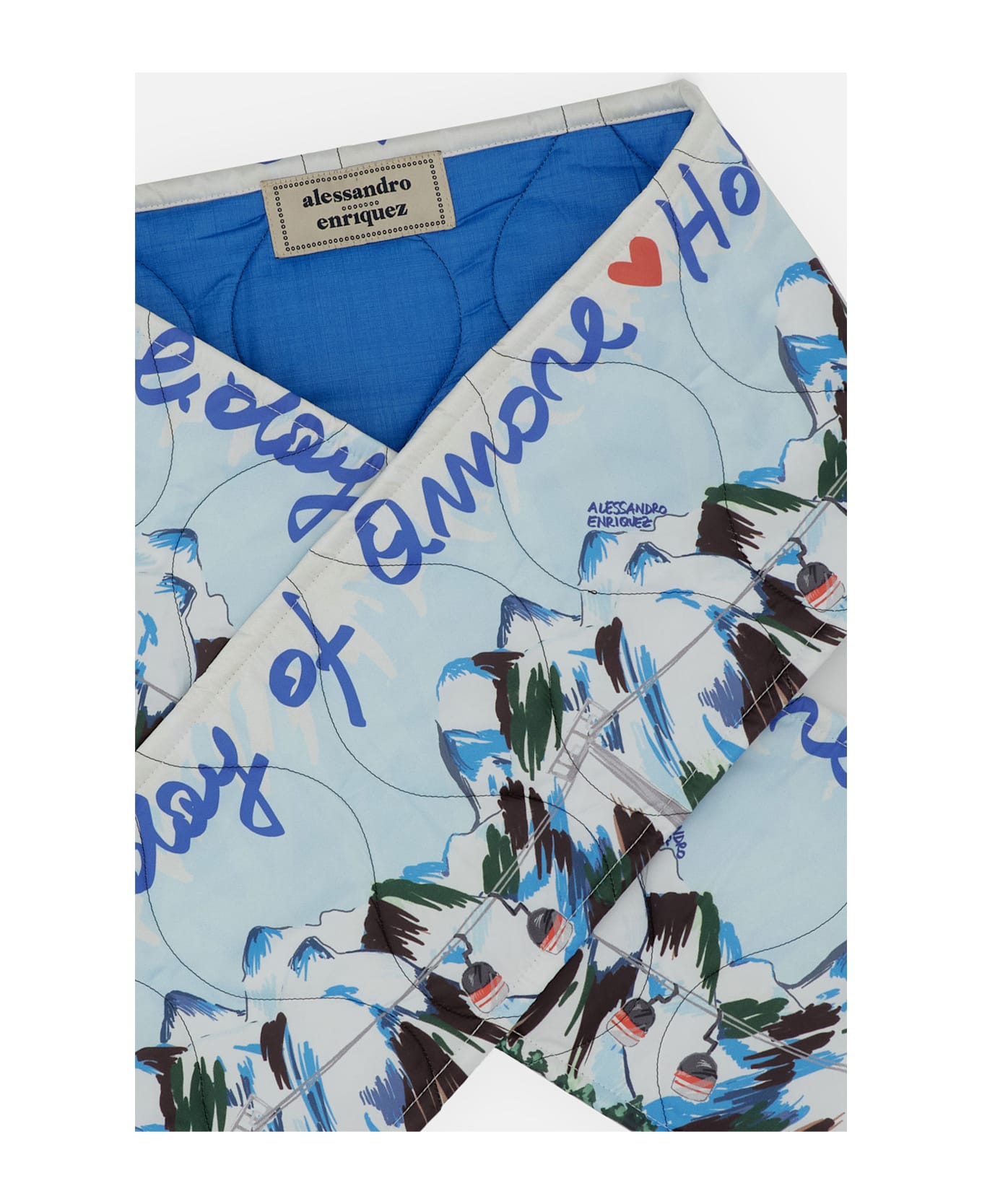 Alessandro Enriquez Quilted Scarf - MultiColour