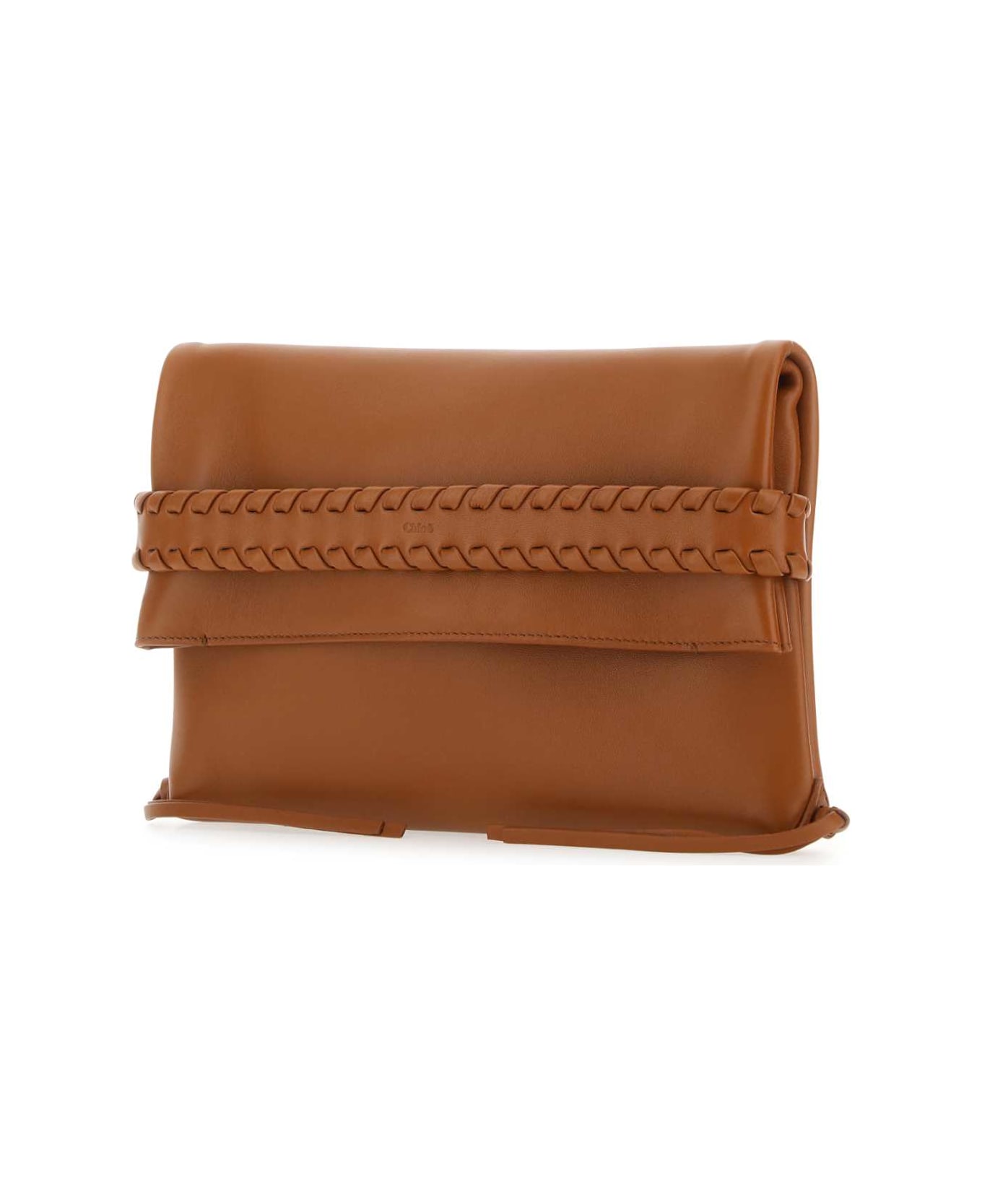 Chloé Caramel Leather Mony Clutch - 247 クラッチバッグ