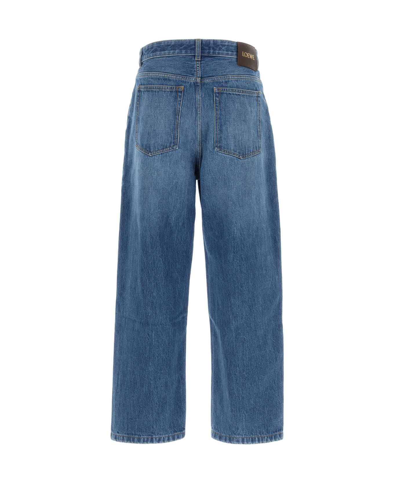 Loewe Denim Wide-leg Jeans - VINTAGEBLUE