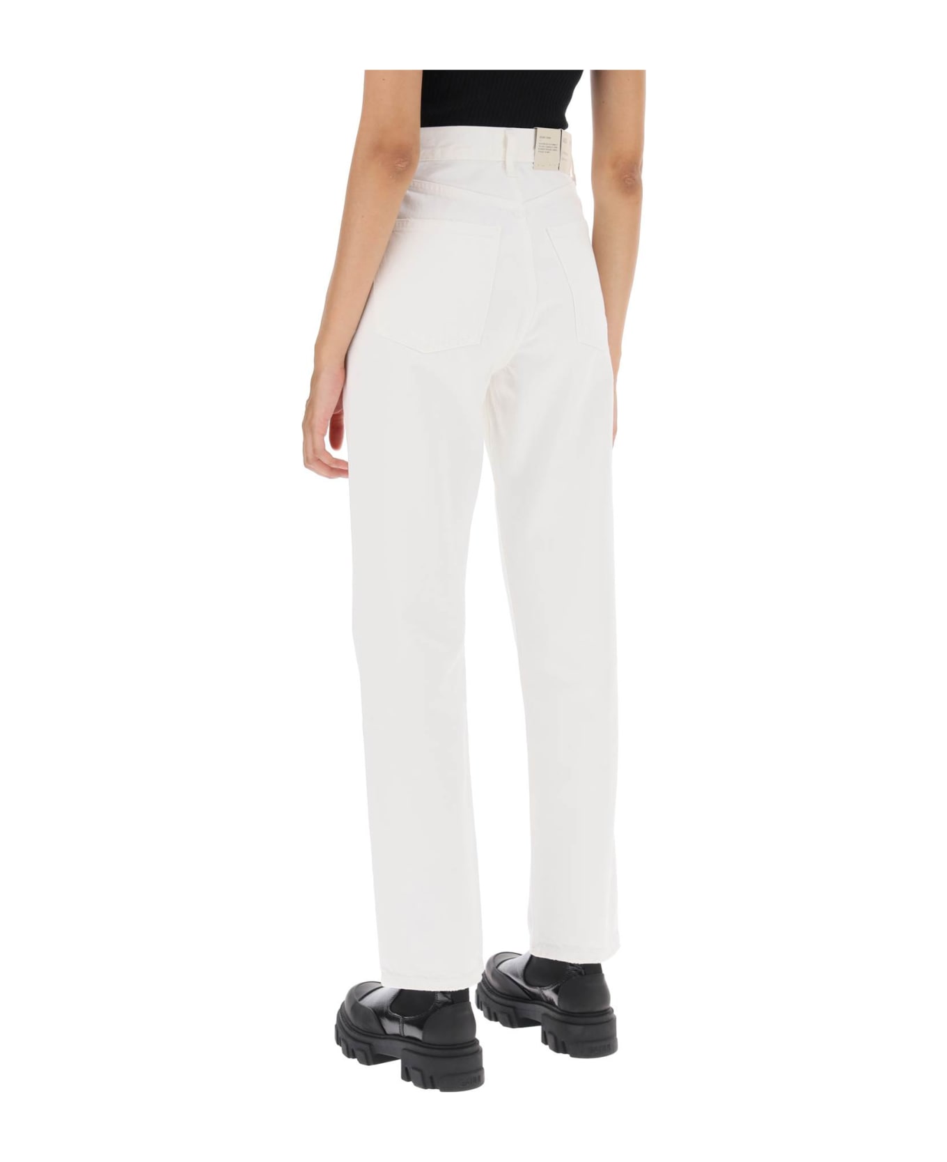 AGOLDE '90's Pinch Waist' High-rise Waist Jeans - MASHMELLOW (White)