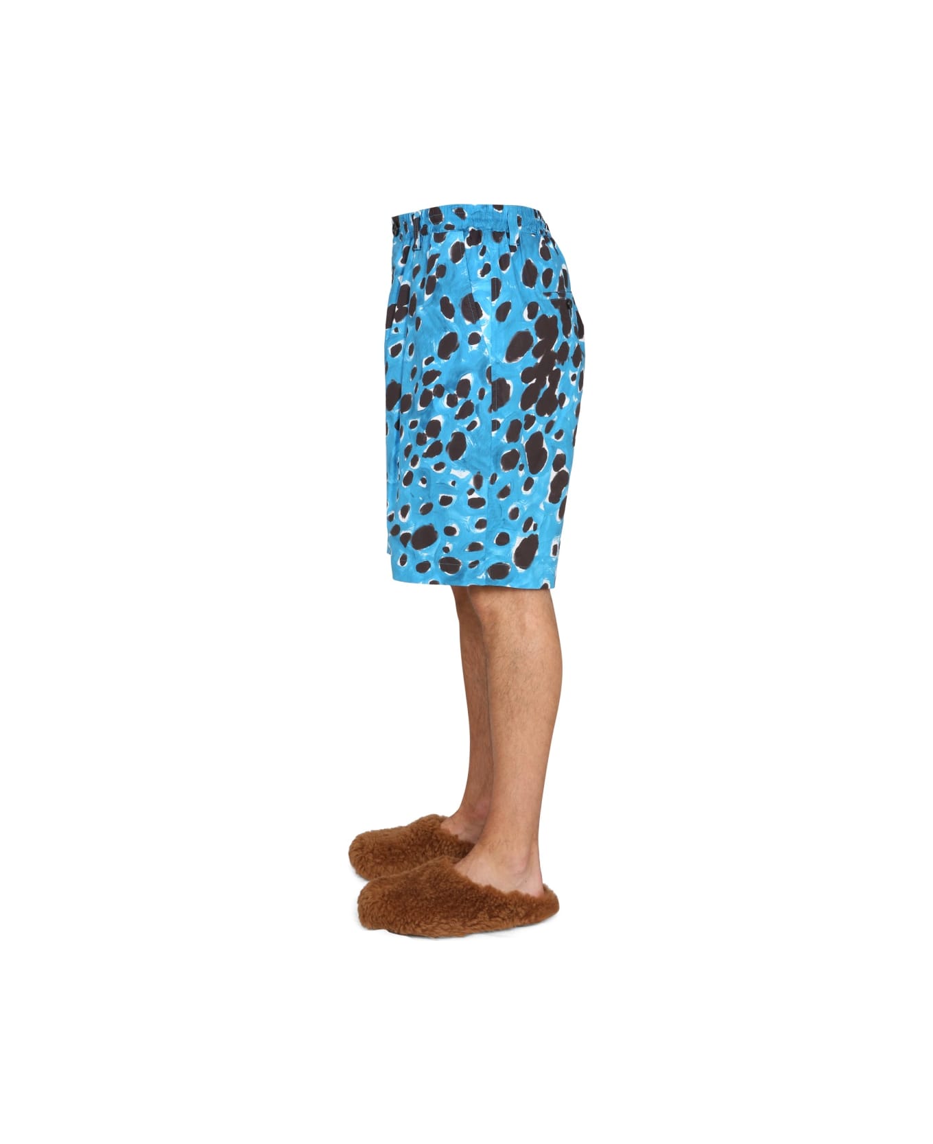 Marni Bermuda Shorts With Pop Dots Print - BABY BLUE ショートパンツ