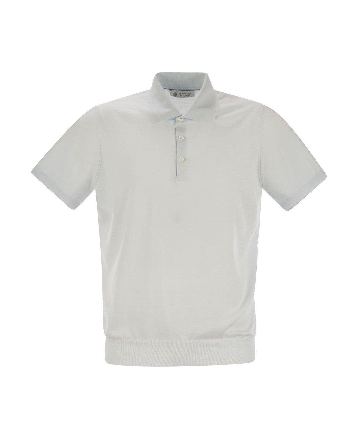 Short Sleeved Buttoned Polo Shirt - Thumbnail 2