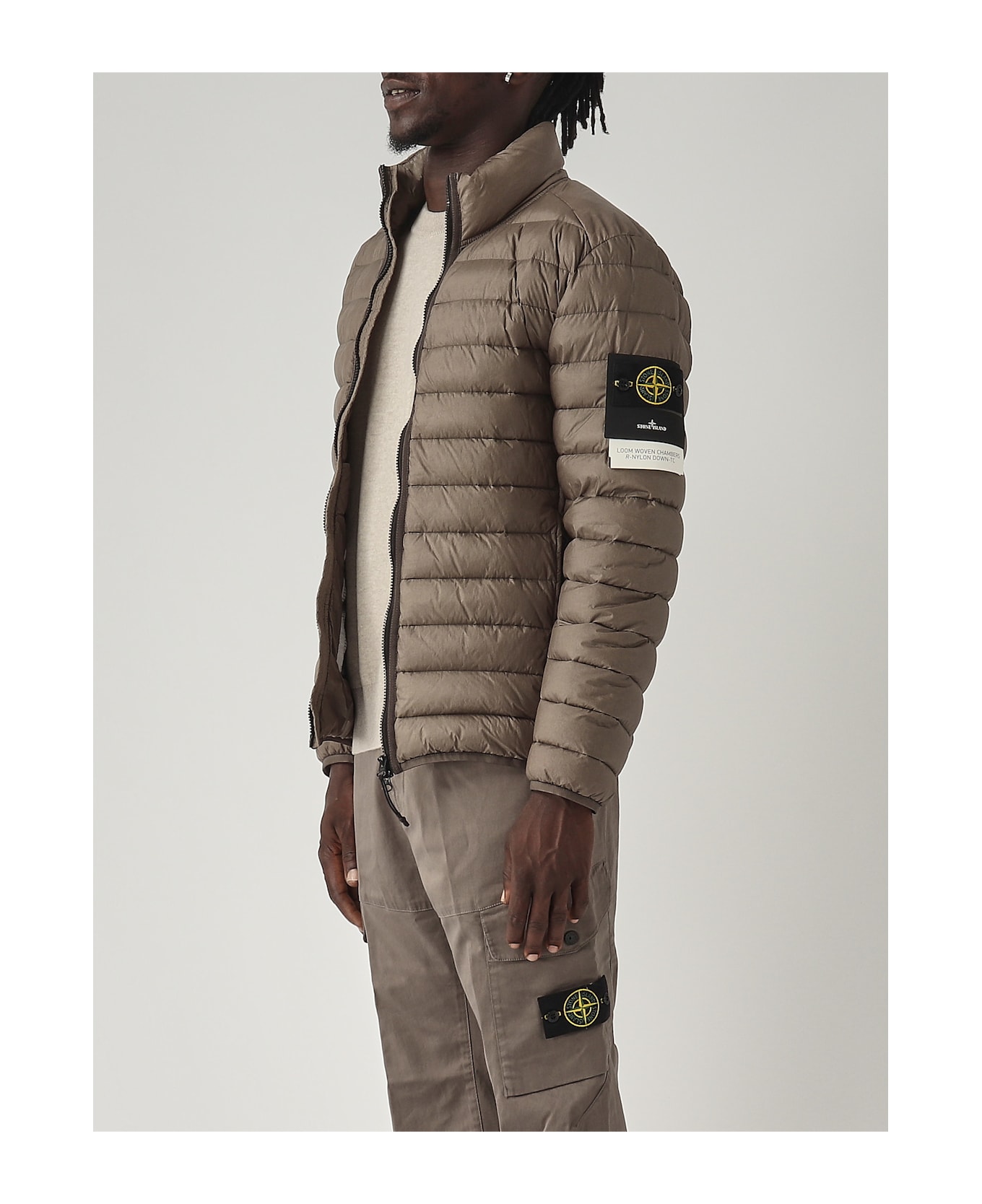 Stone Island Giubbotto Vera Piuma Jacket - WALNUT