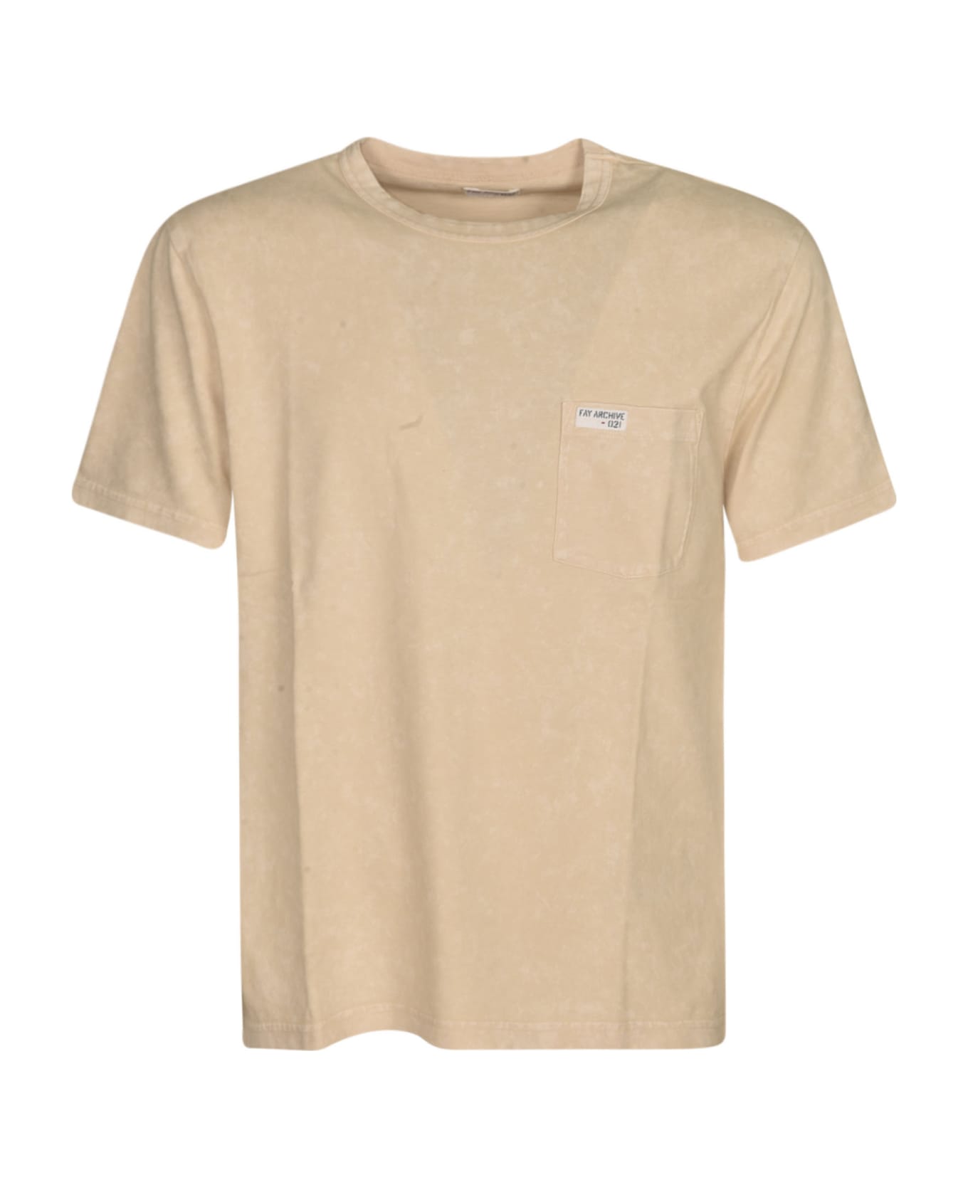 Fay Pocket Detail T-shirt - Cream シャツ