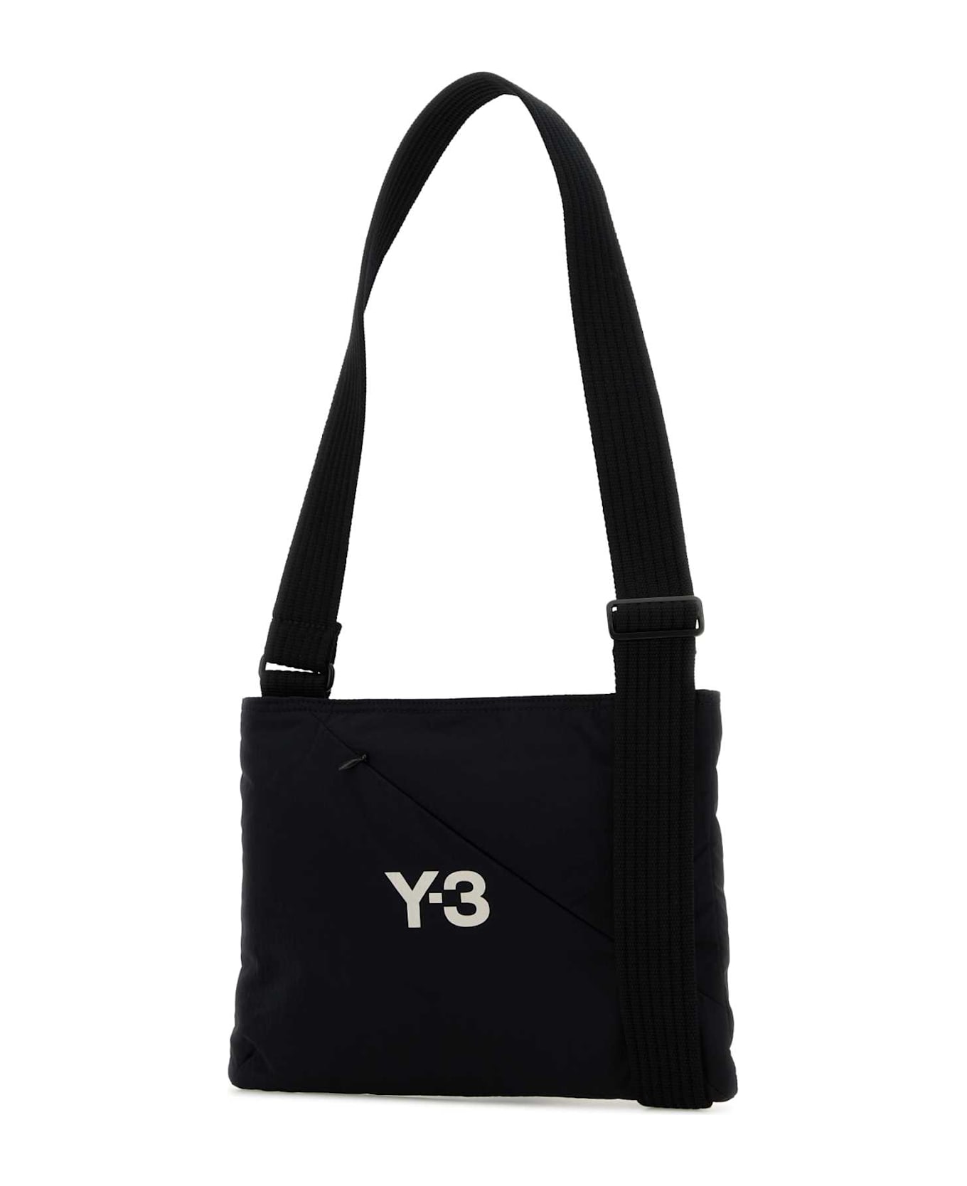 Y-3 Black Fabric Sacoche Crossbody Bag - BLACK