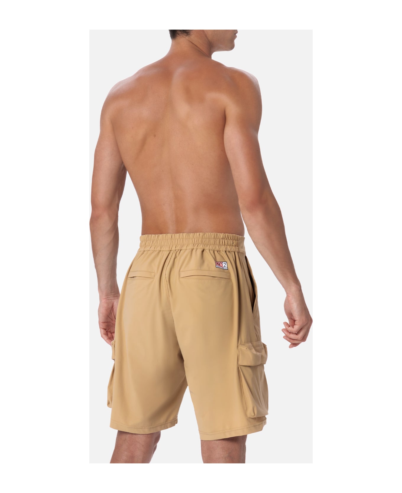 MC2 Saint Barth Man Beige Bermuda Shorts Deck - WHITE