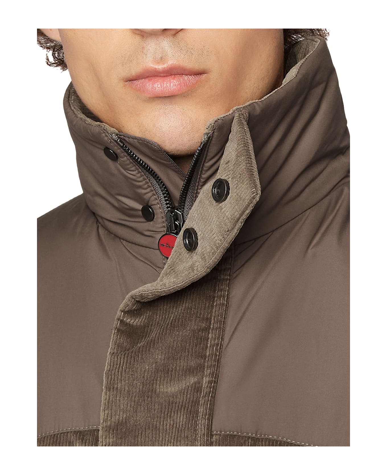 Kiton Sleveless Blouson Cotton - TAUPE