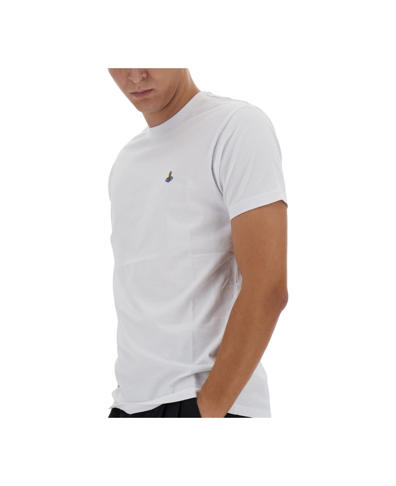 Vivienne Westwood Orb Logo T-shirt - WHITE