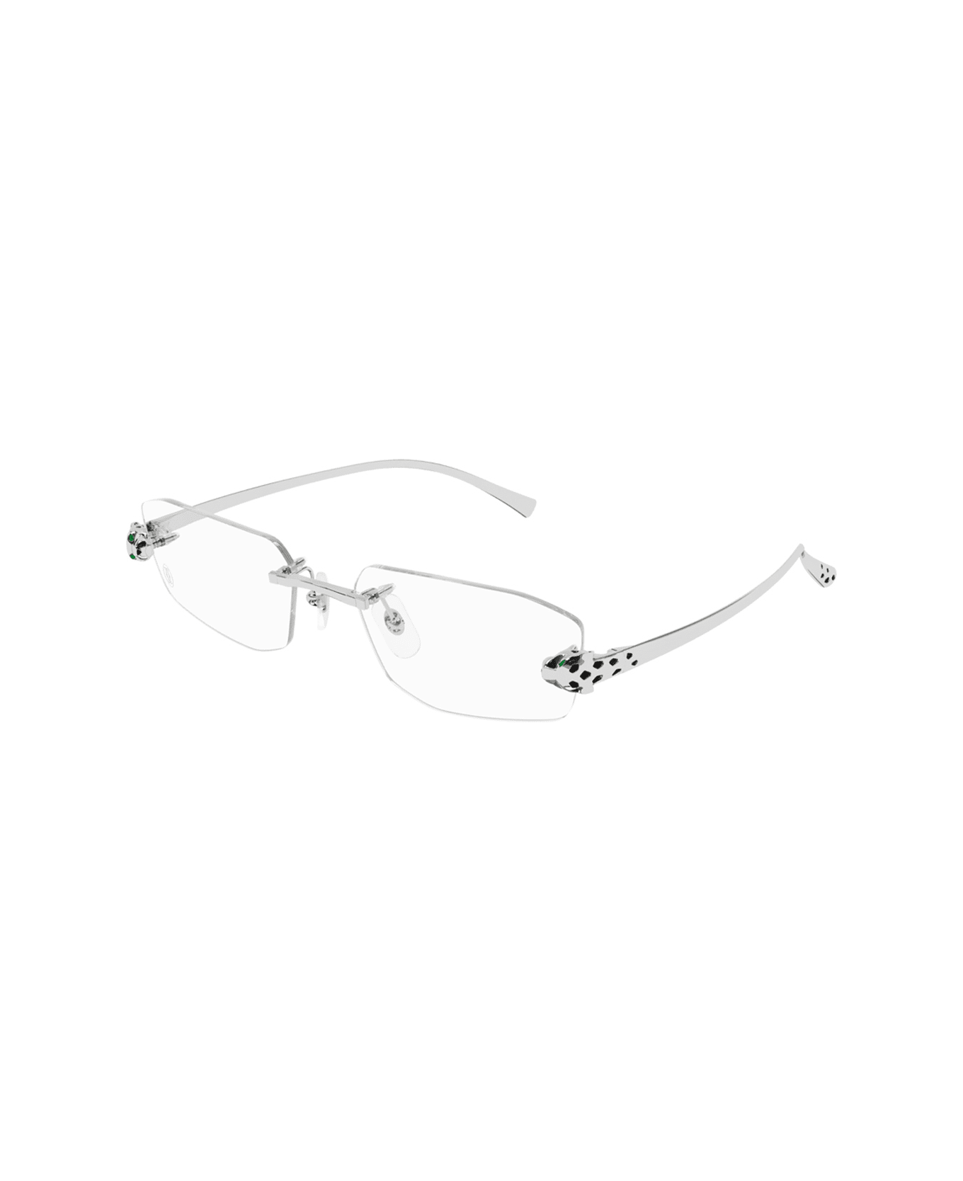 Cartier Eyewear Ct0494o Panthère De Cartier 002 Silver Glasses - Argento