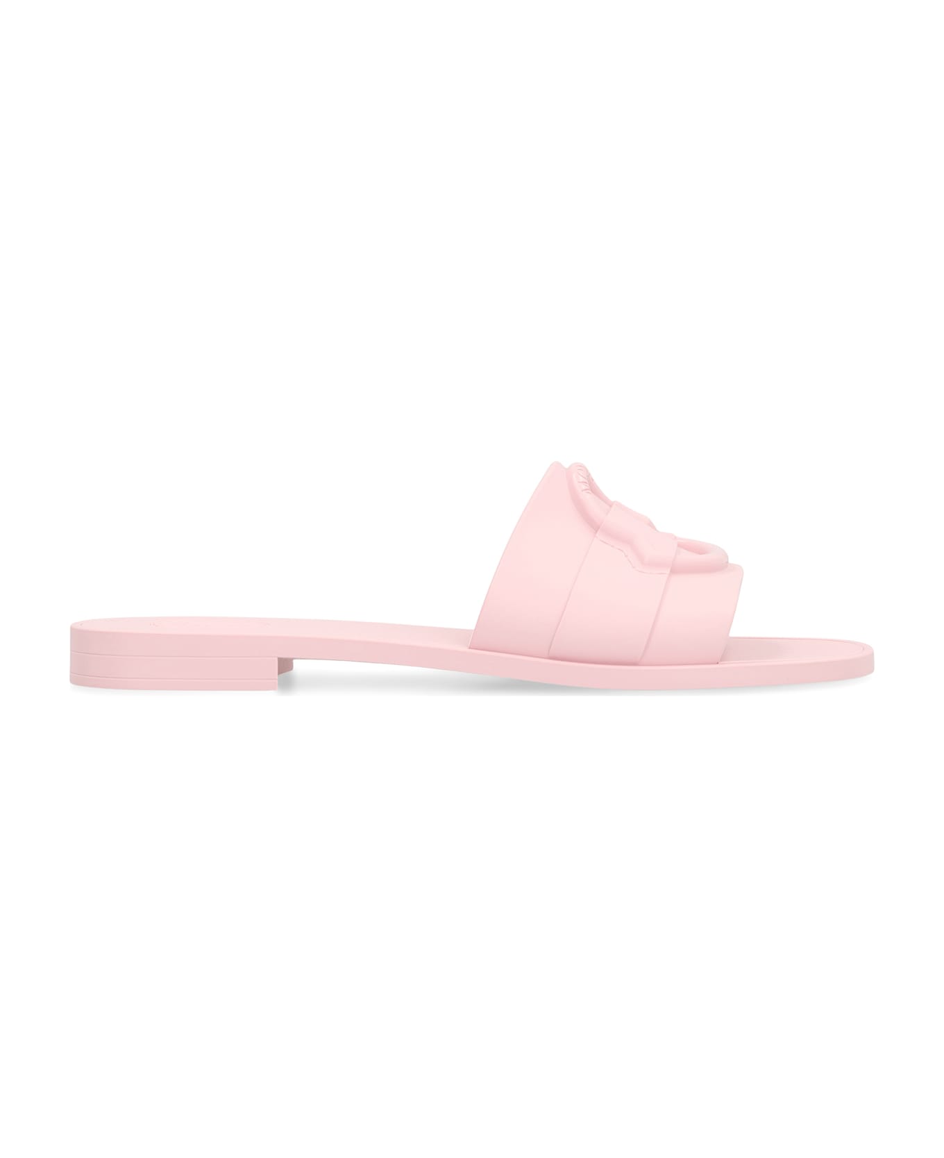 Moncler Mon Rubber Slides - Pink