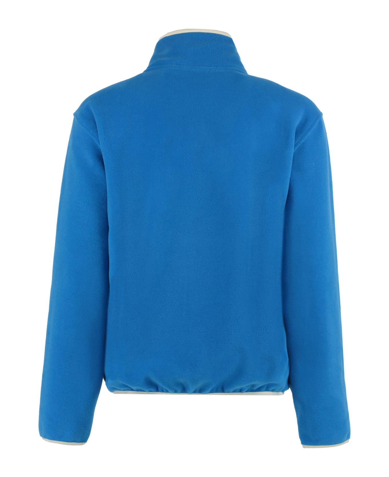 Sporty & Rich Stand-up Collar Fleece Sweatshirt - blue
