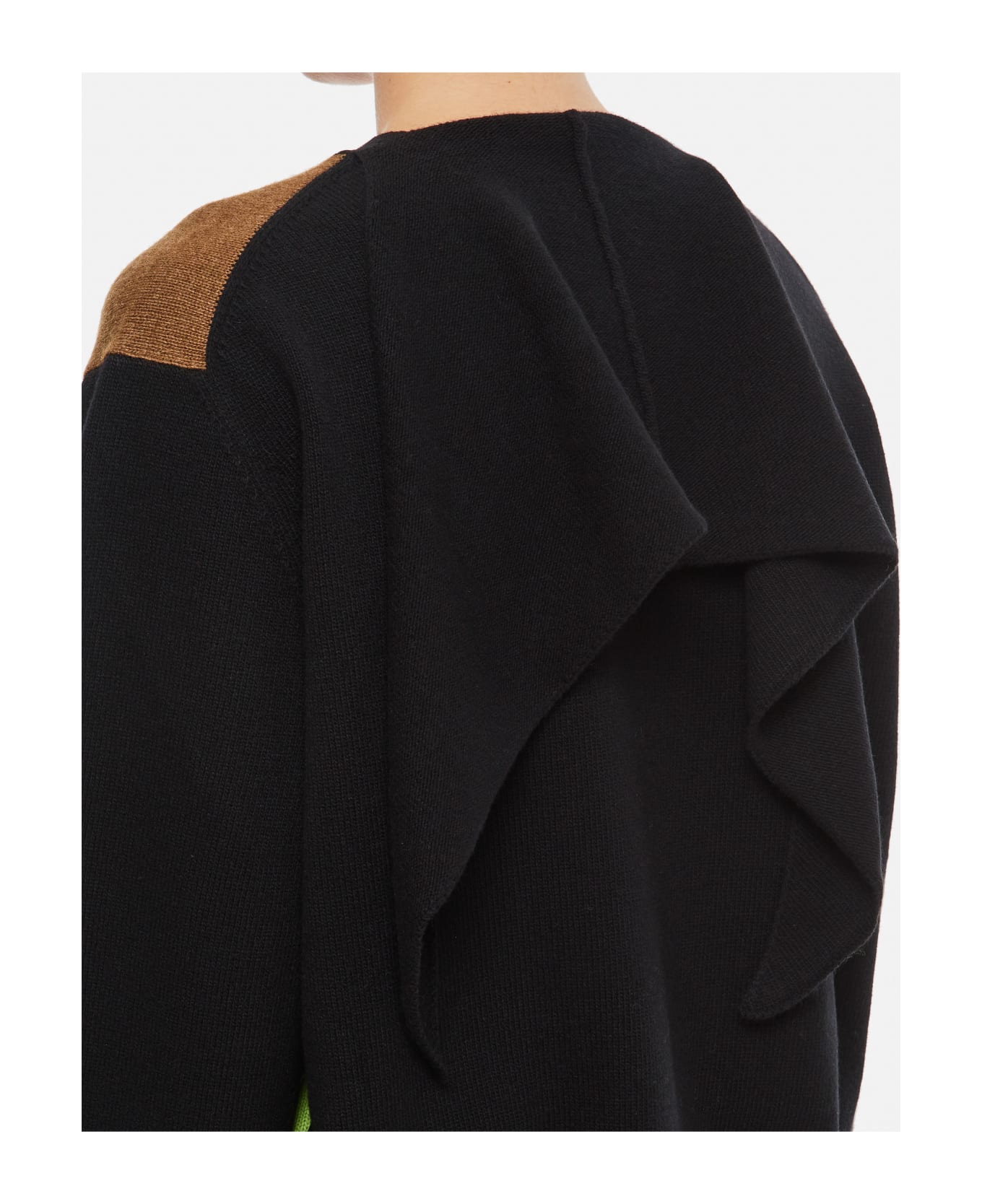 Plan C Wool Cashmere V Neck Sweater - MultiColour