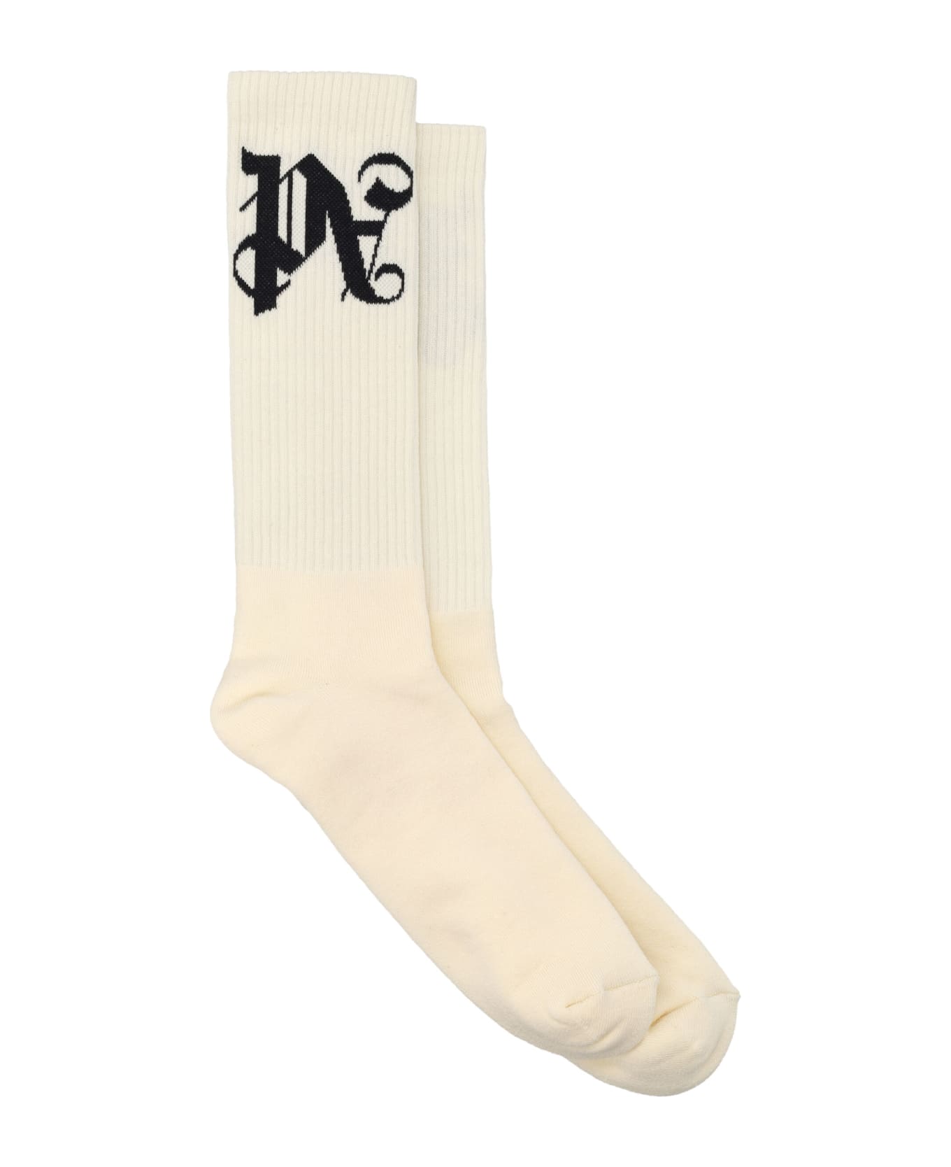 Palm Angels Monogram Jacquard Socks - BUTTER 靴下