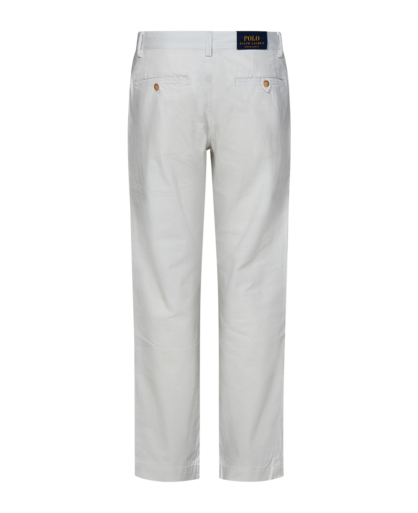 Polo Ralph Lauren Belt-looped Skinny Trousers - White