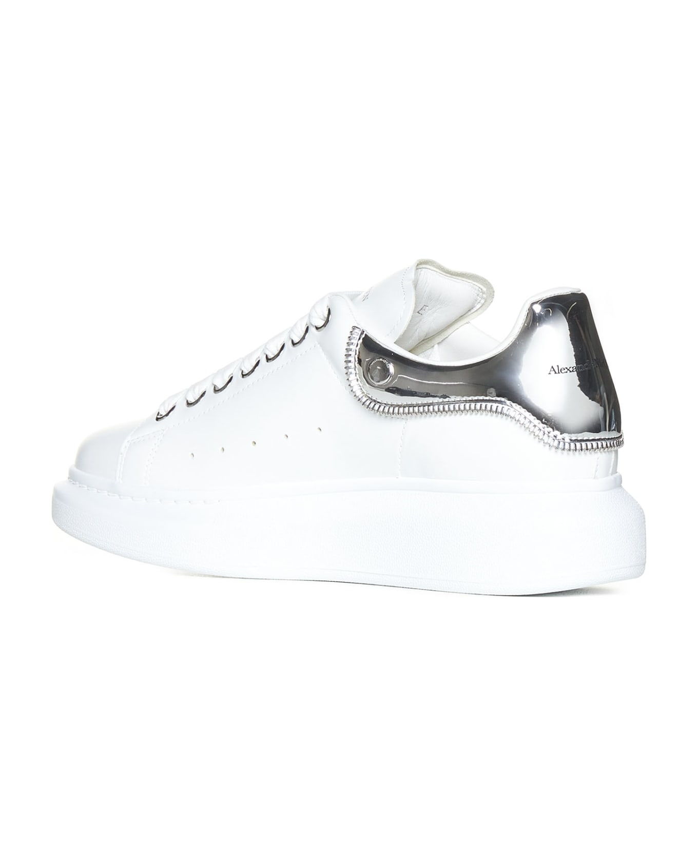 Alexander McQueen Oversize Sneakers - White Silver スニーカー