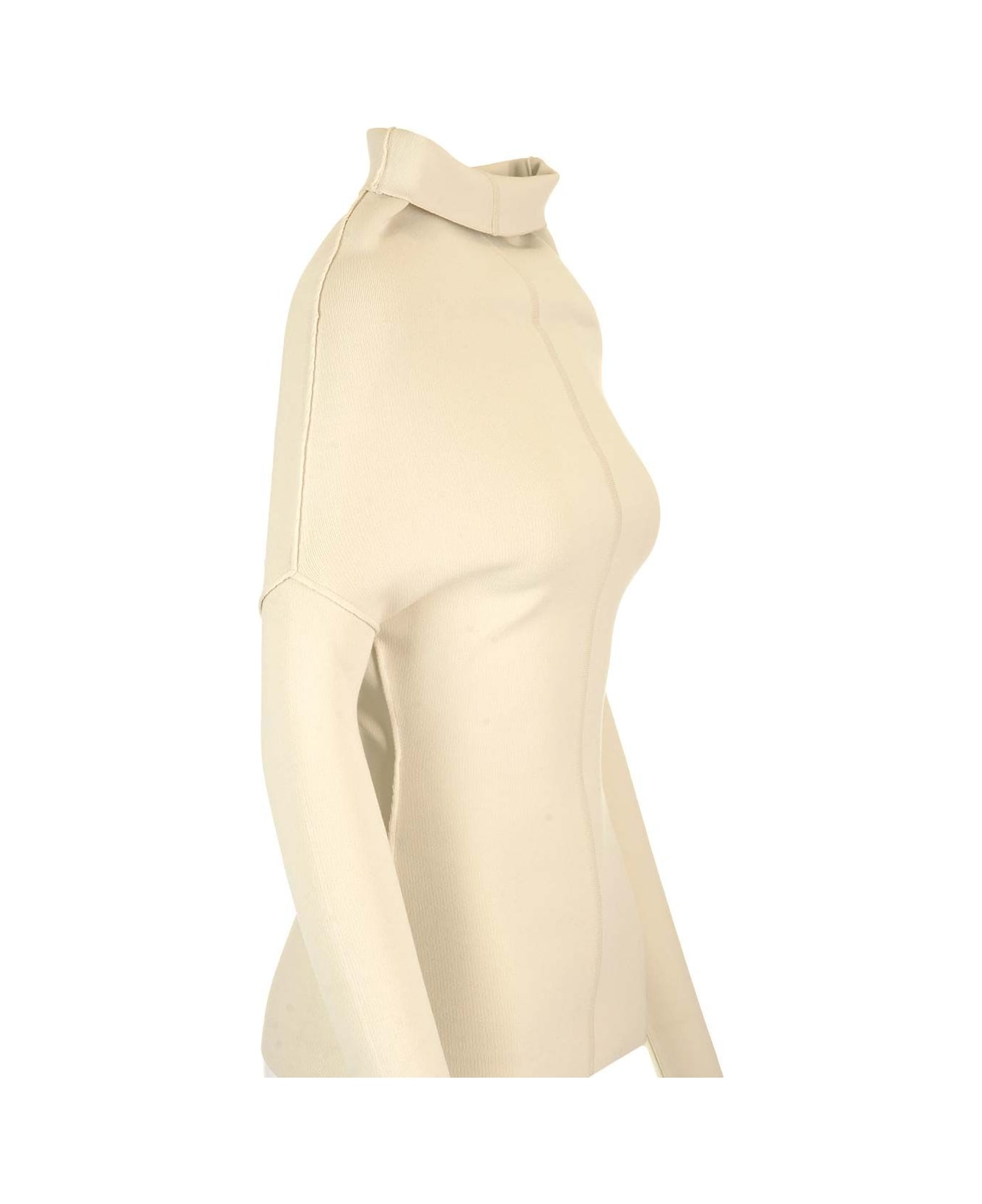 Rick Owens Donut Neck Sweater - Ivory