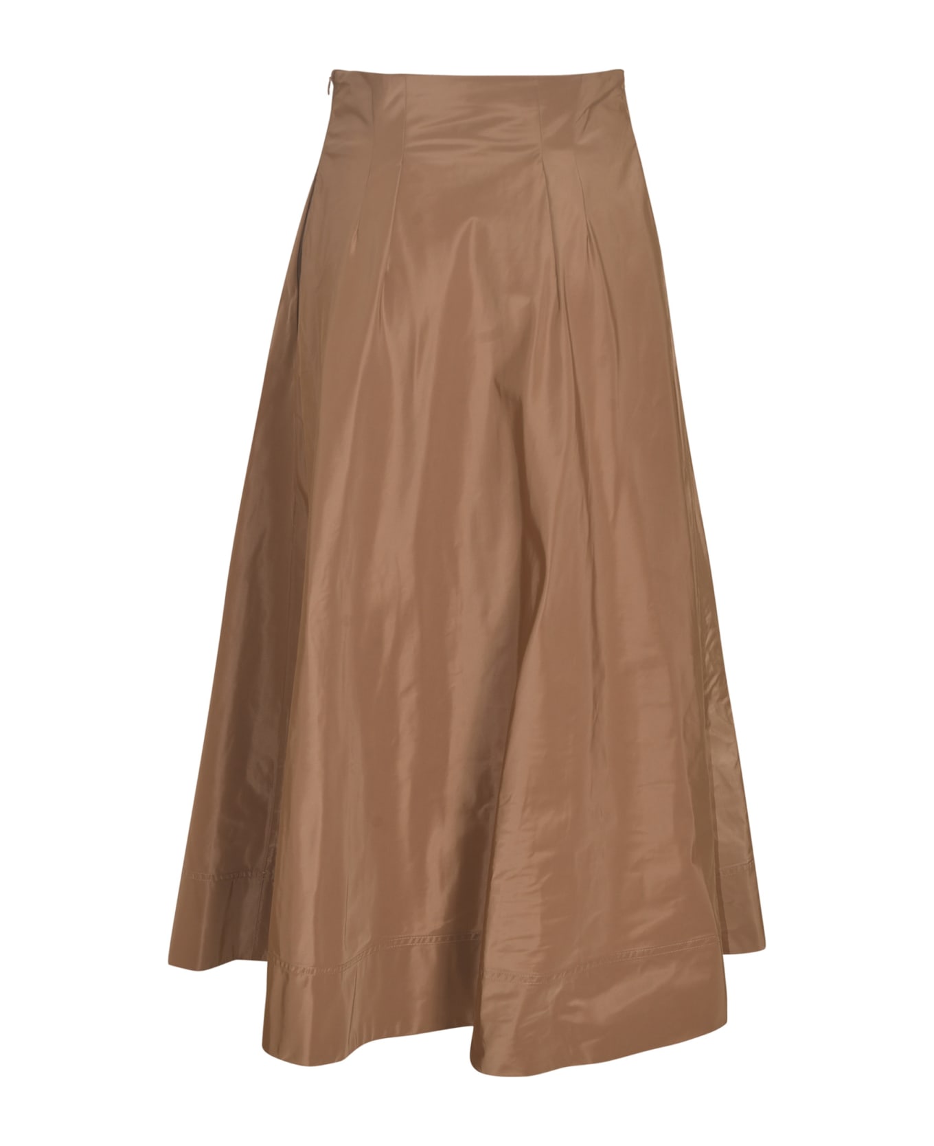 Aspesi High-waist Flared Skirt - Camel