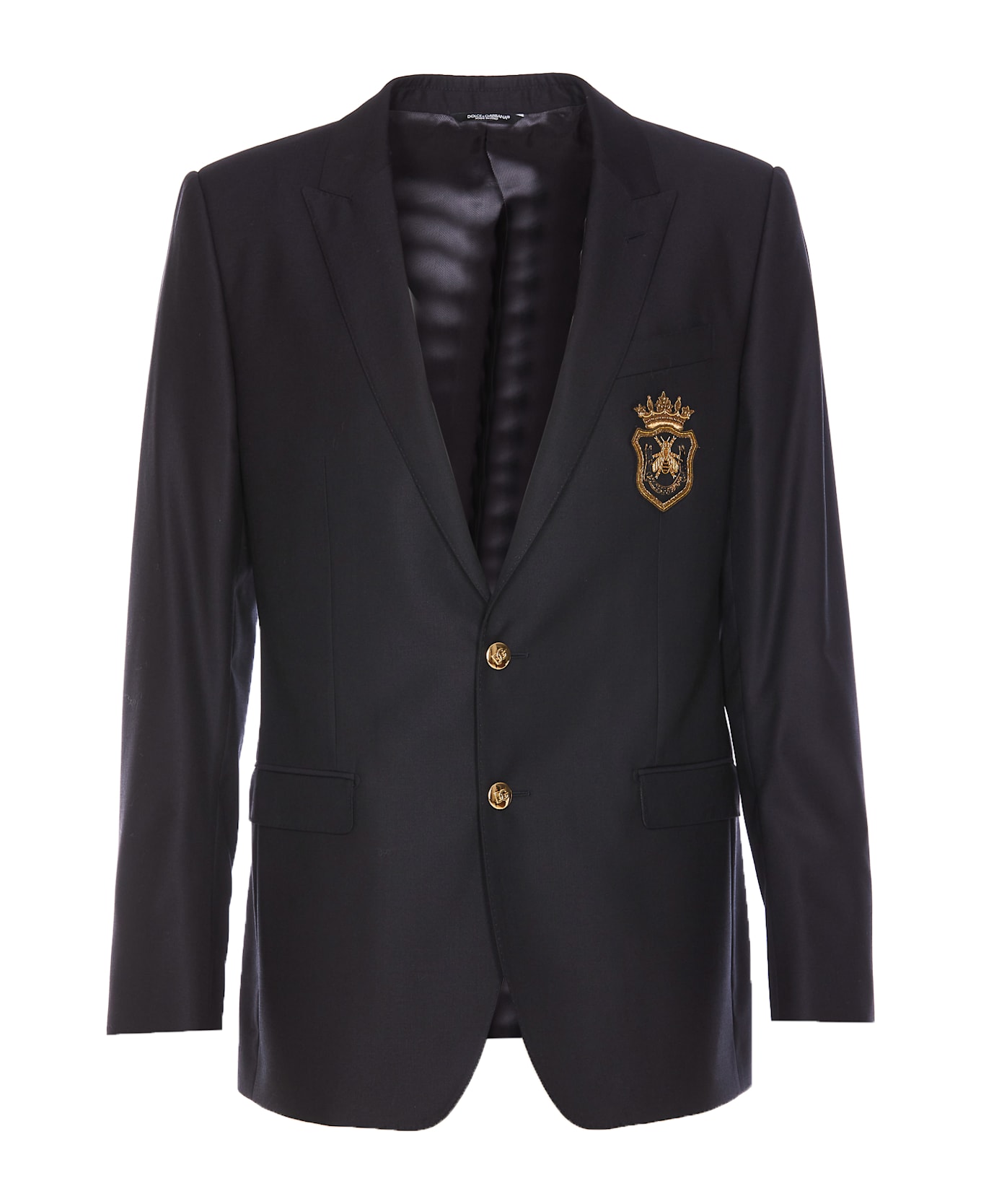 Dolce & Gabbana Patch Martini Jacket - Blu Scurissimo 1