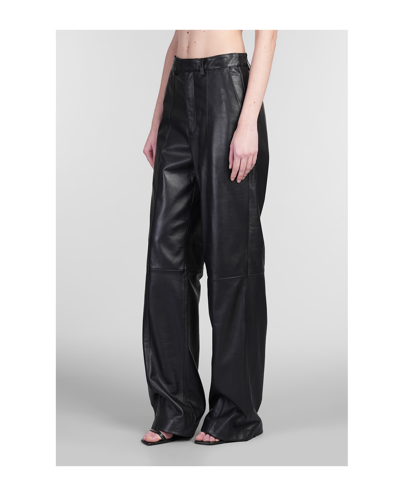 Giuseppe di Morabito Pants In Black Leather - black