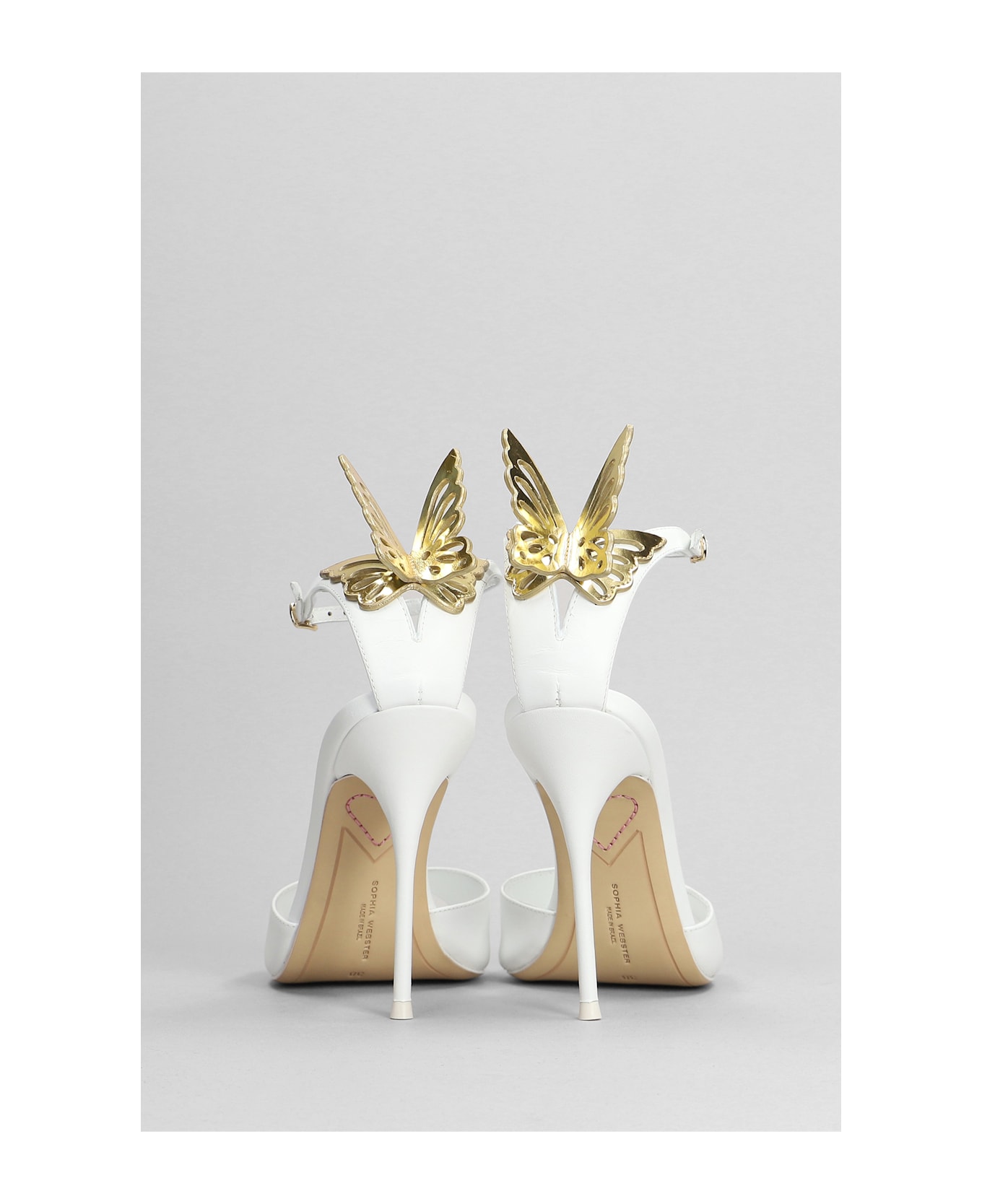 Sophia Webster Aura Sandals In White Leather - white