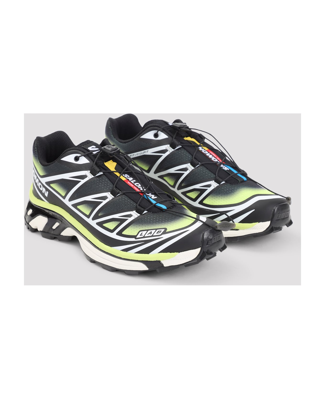 Salomon Xt-6 Skyline Sneakers - Black Maritime Blue Sharp Green